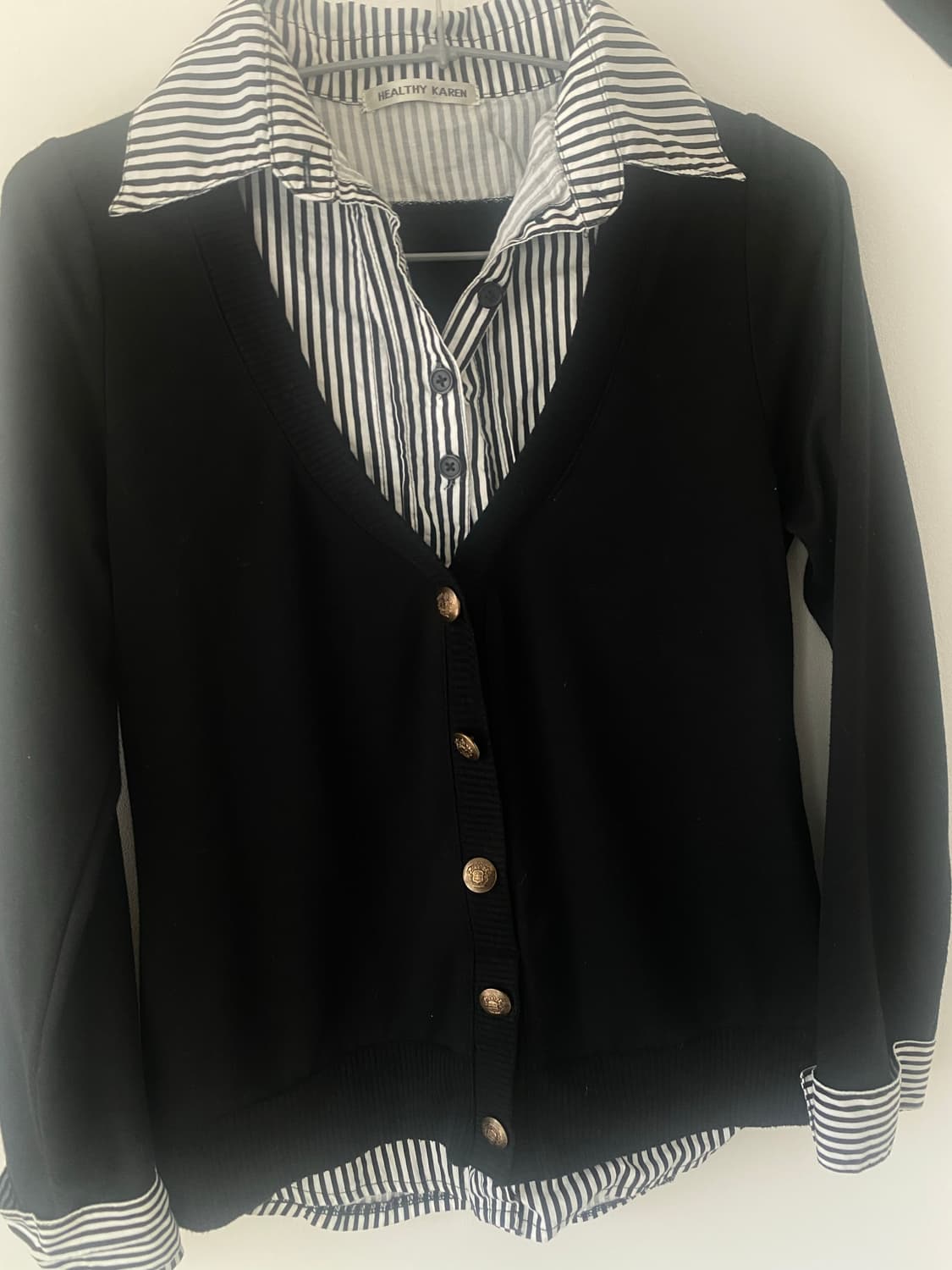 오네갸루 긱시크 금장가디건  상품이미지2