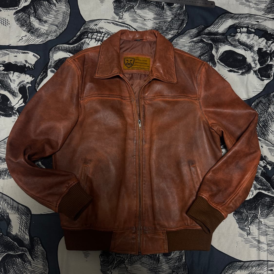 슈페리어 레더 봄버자켓 L사이즈 상품이미지1