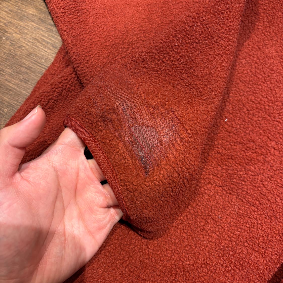 90s 90년대 멕시코 생산 파타고니아 신칠라 버건디 스냅티  상품이미지10