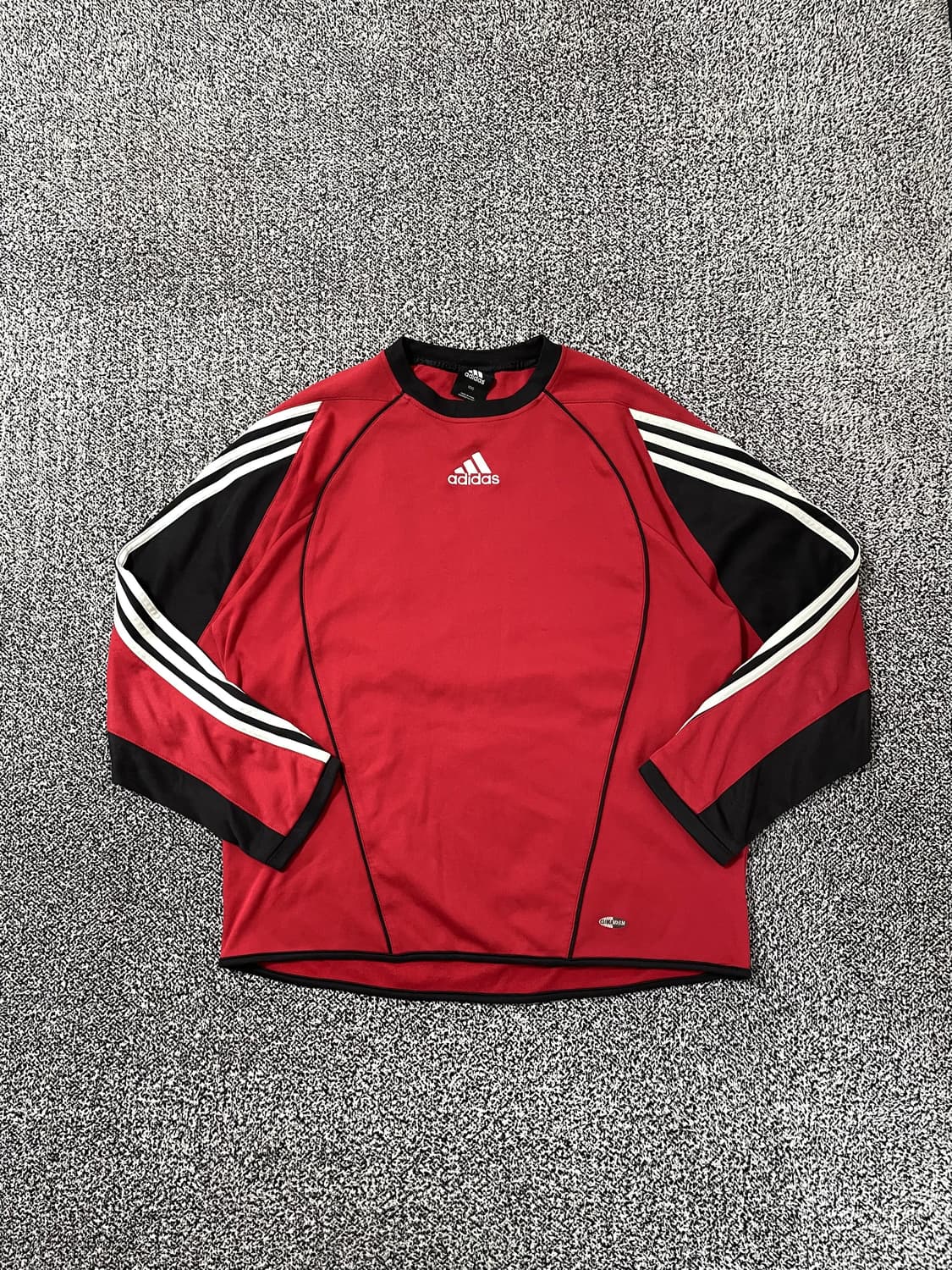 빈티지9. 아디다스 00's 축구티 클럽 긴팔 티셔츠 롱슬리브 레드블랙 상품이미지1