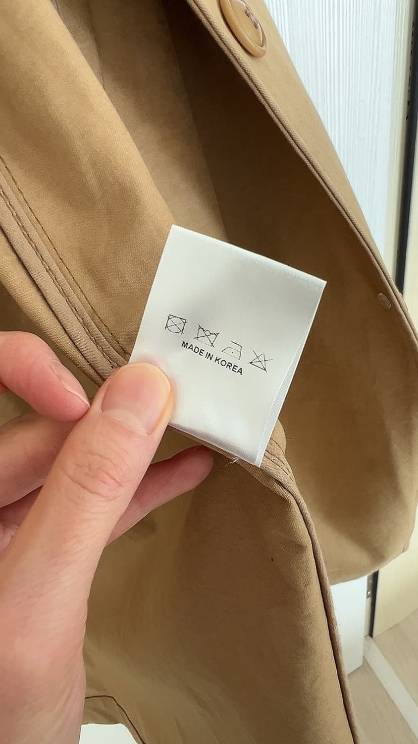 싱글오버 베이지 트렌치코트 (여성) 상품이미지9