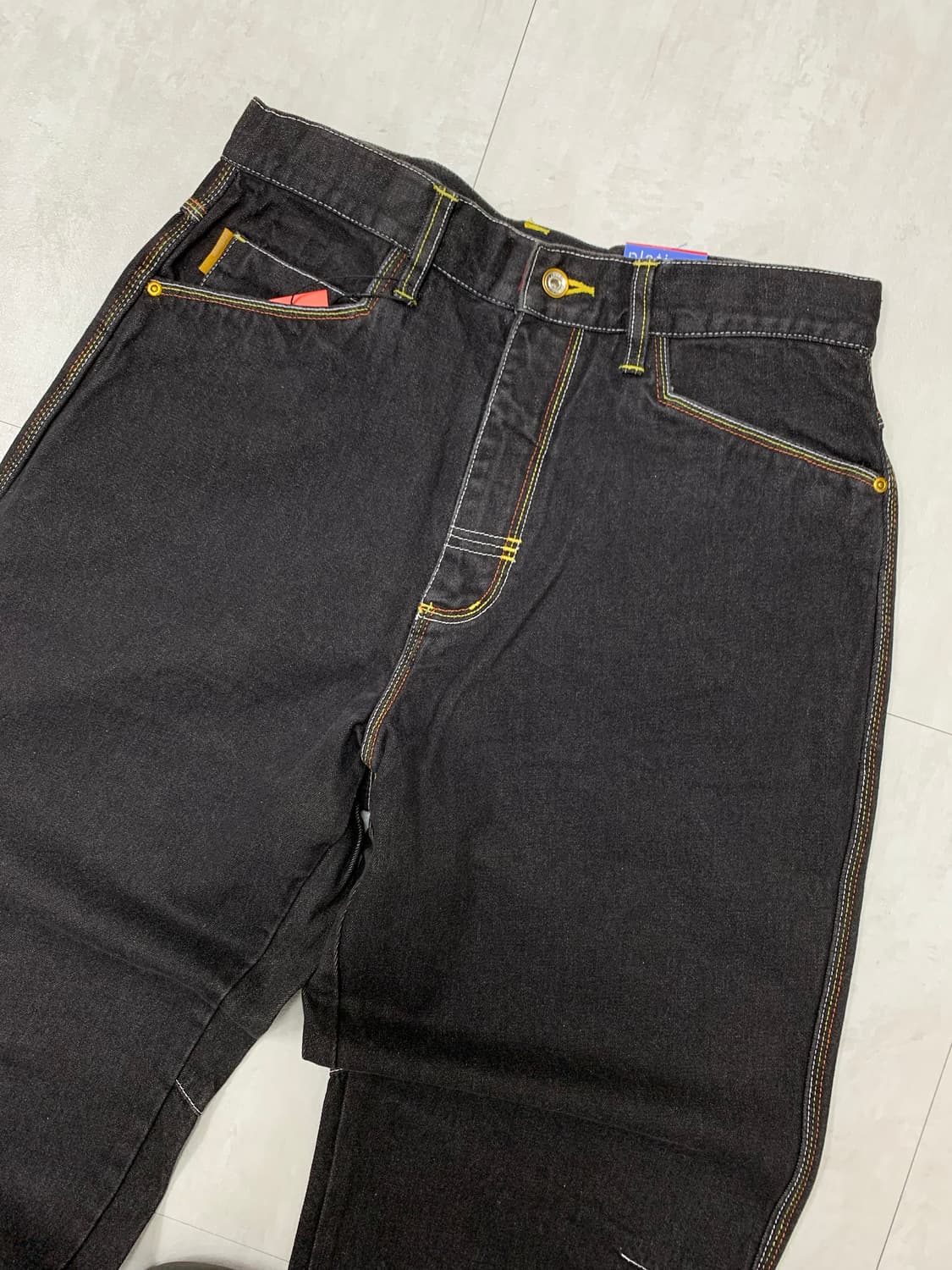 플레티넘 푸부 뒷 포켓 디테일 데님 팬츠 #13 상품이미지4