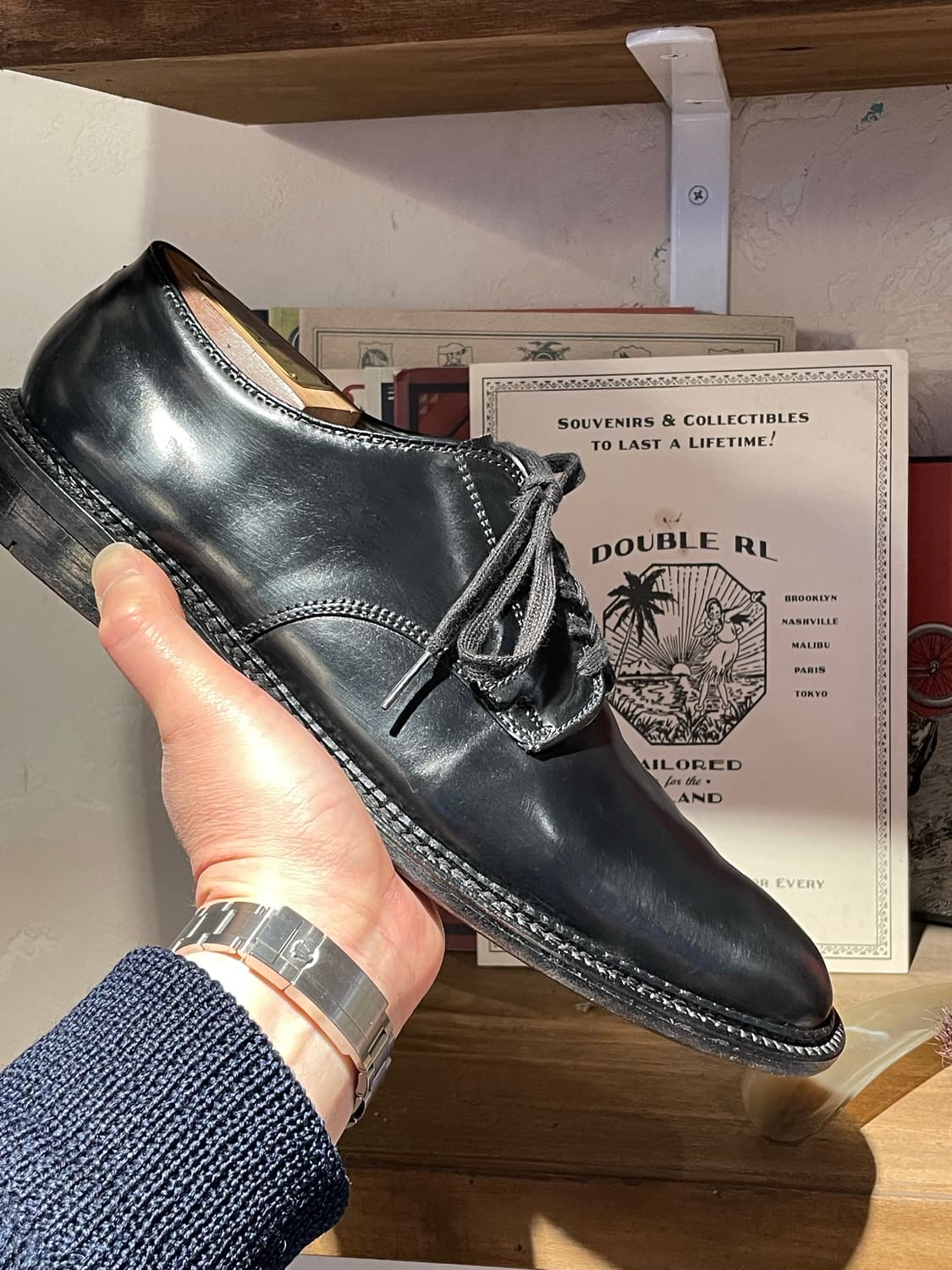 Alden 알든 코도반 플레인토 판매 rrl 상품이미지2