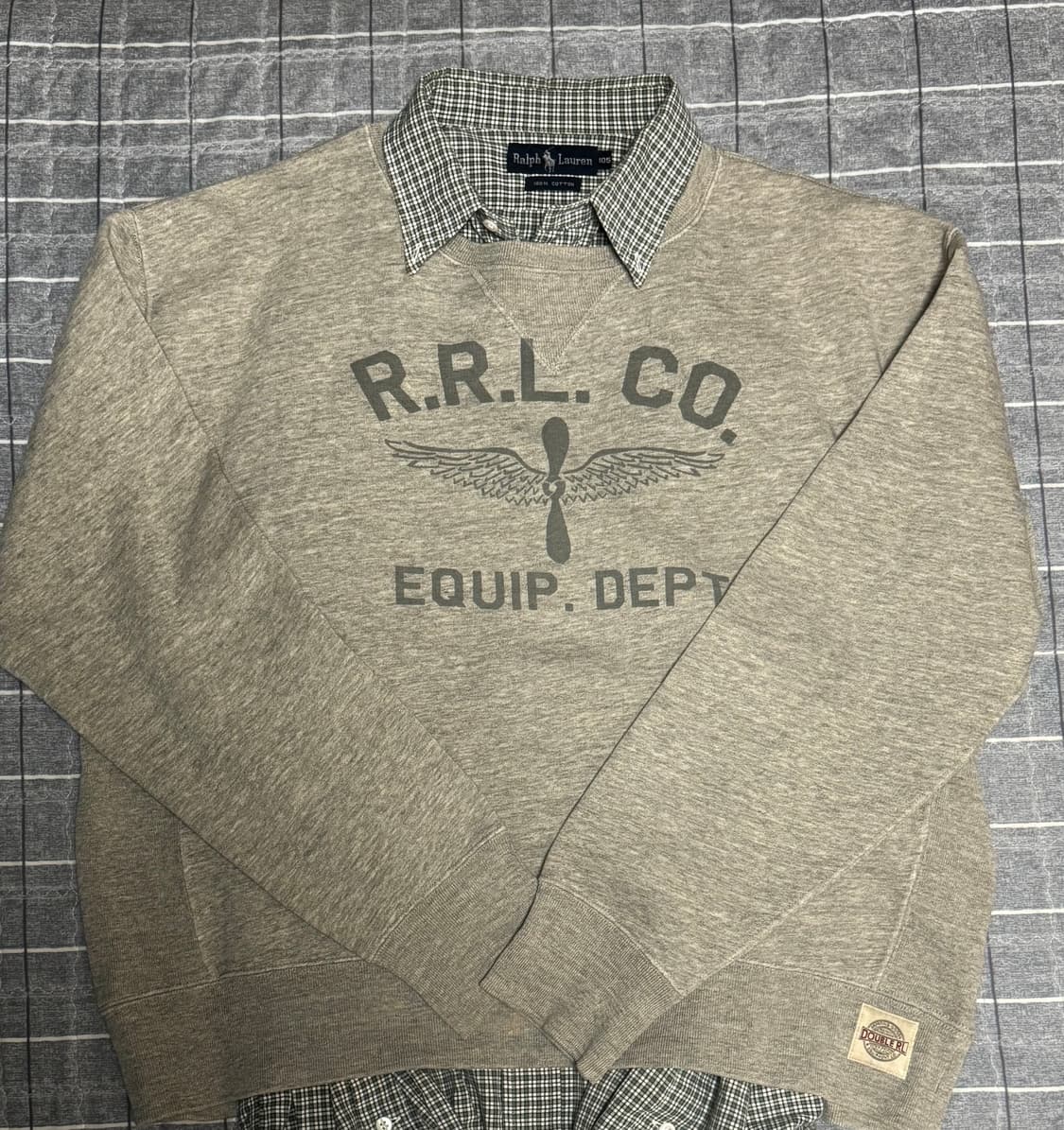 더블알엘(RRL) 스웻셔츠 (그레이, XL) 상품이미지1