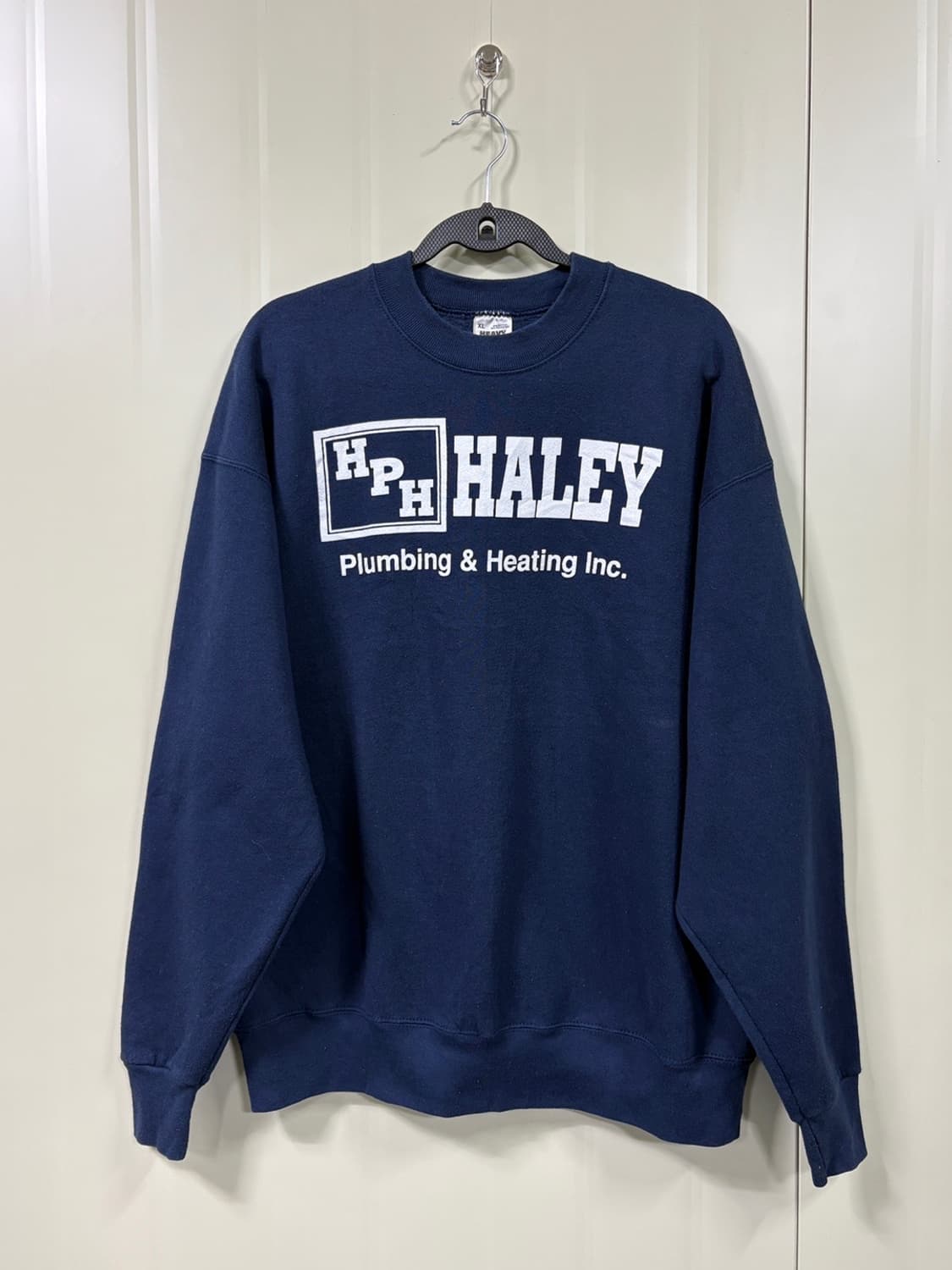 90s USA Fruit of the Loom 네이비 스웻셔츠 상품이미지1