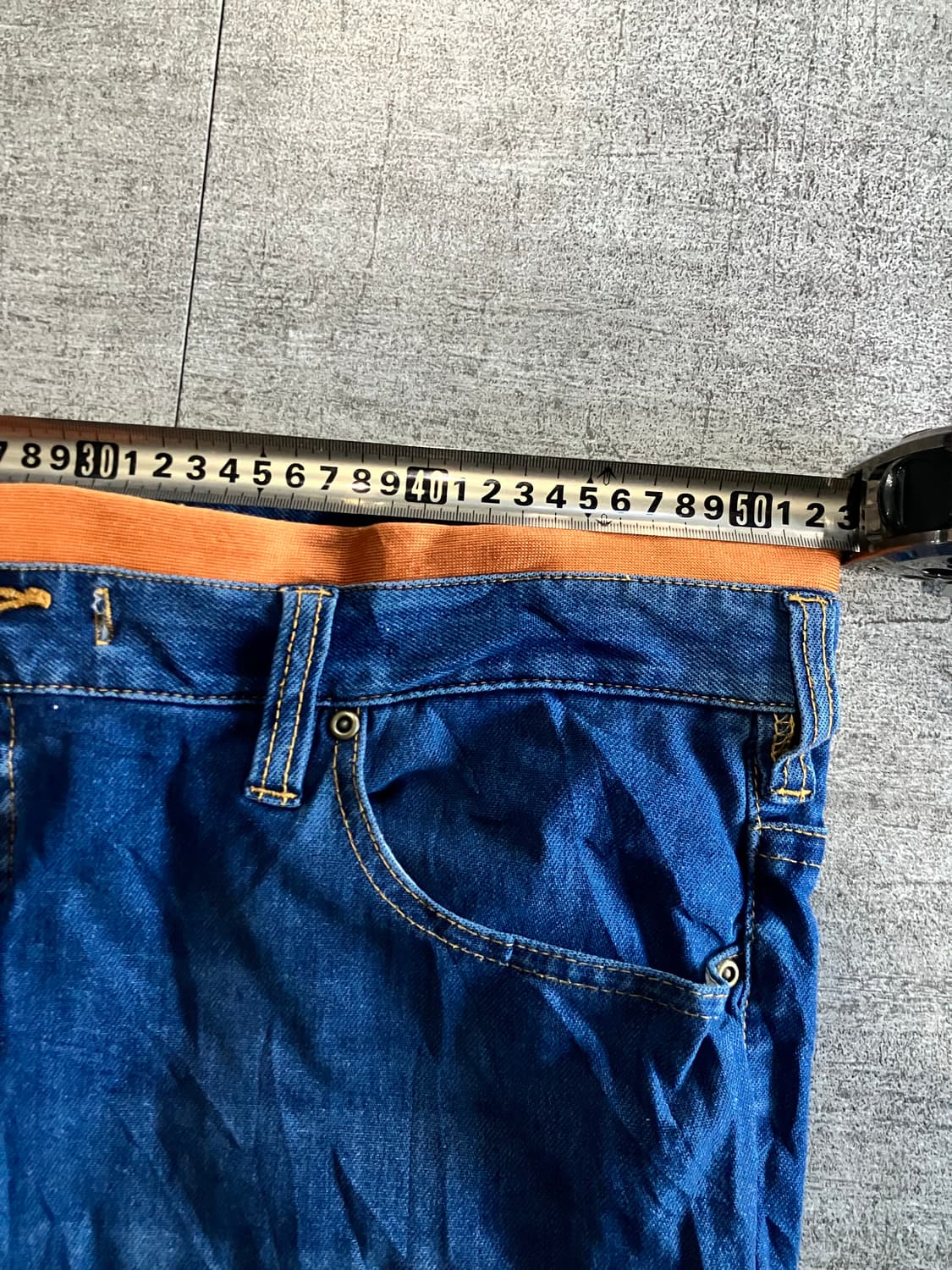 일본빈티지 올드스쿨스트릿 복고진청 와이드데님팬츠 상품이미지2