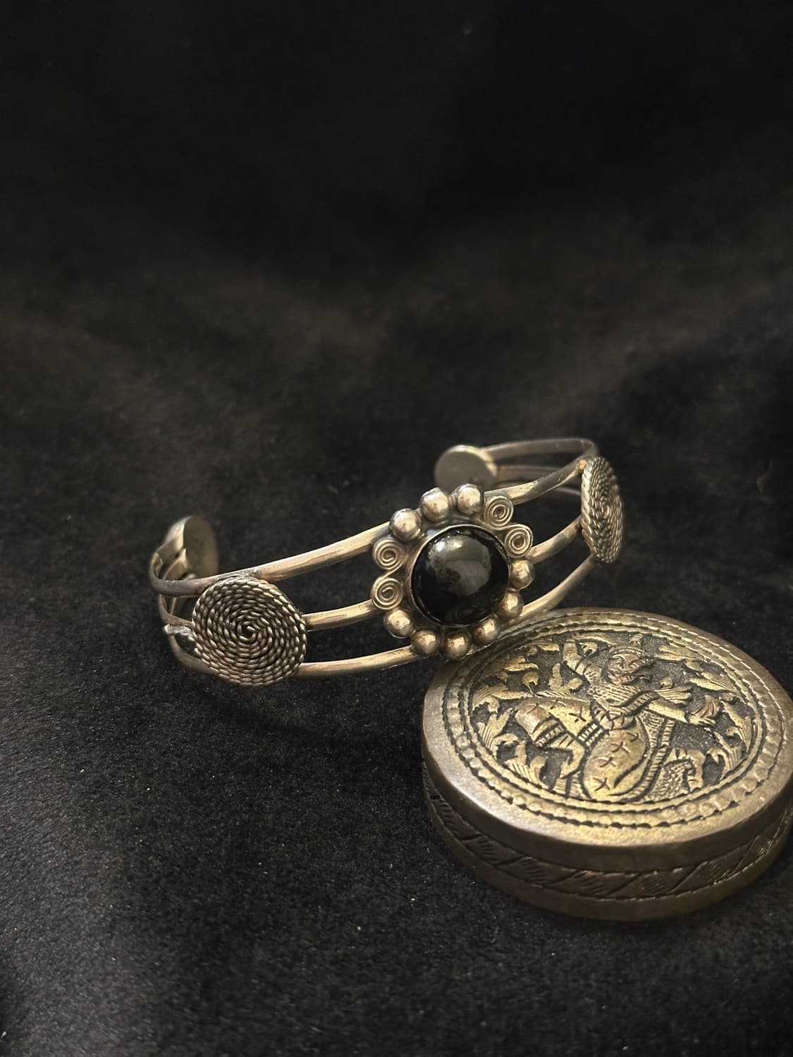 Mexico onyx 925silver bangle 상품이미지2