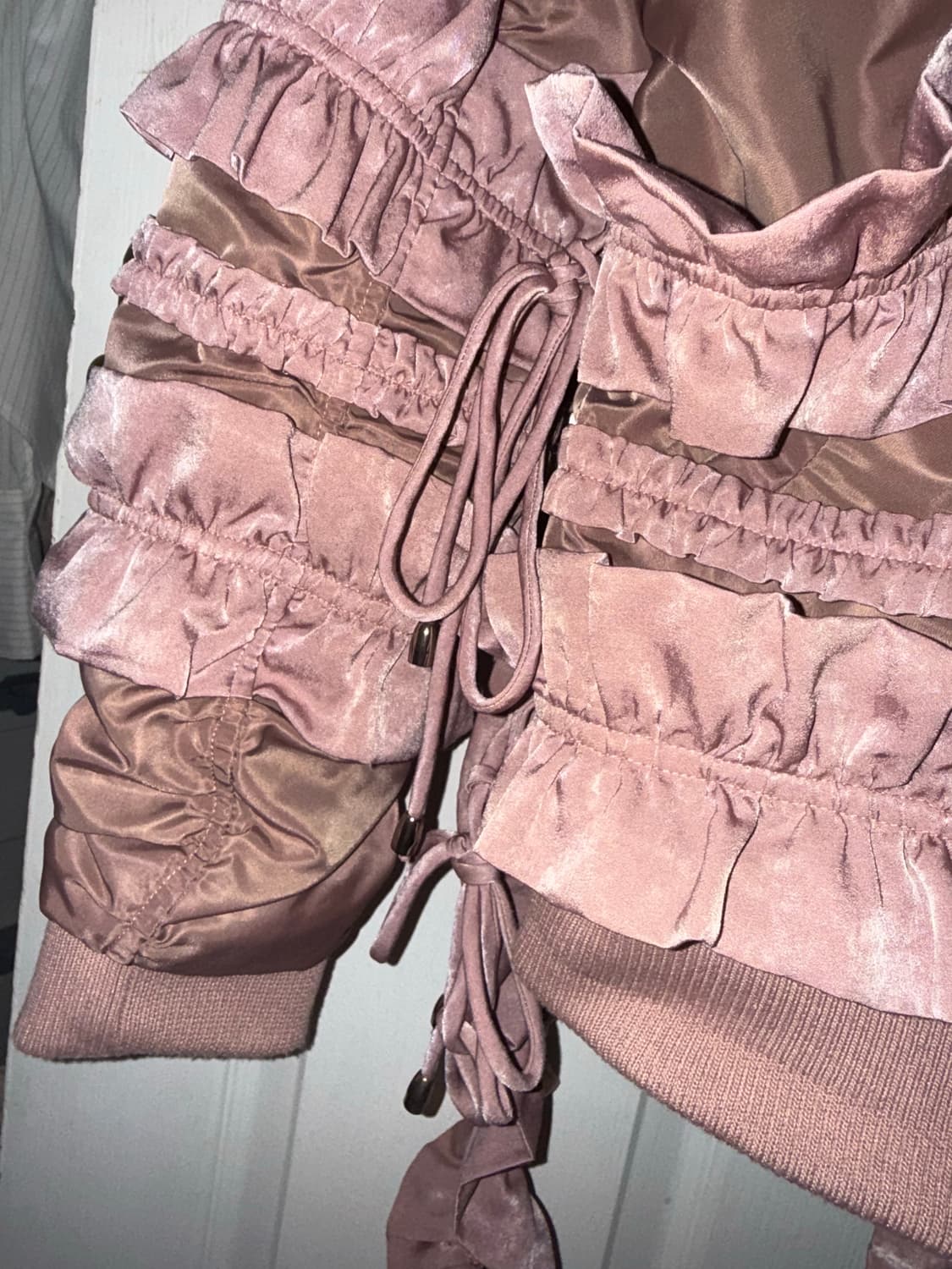 요하닉스 인디핑크 새틴 프릴 항공점퍼  상품이미지8