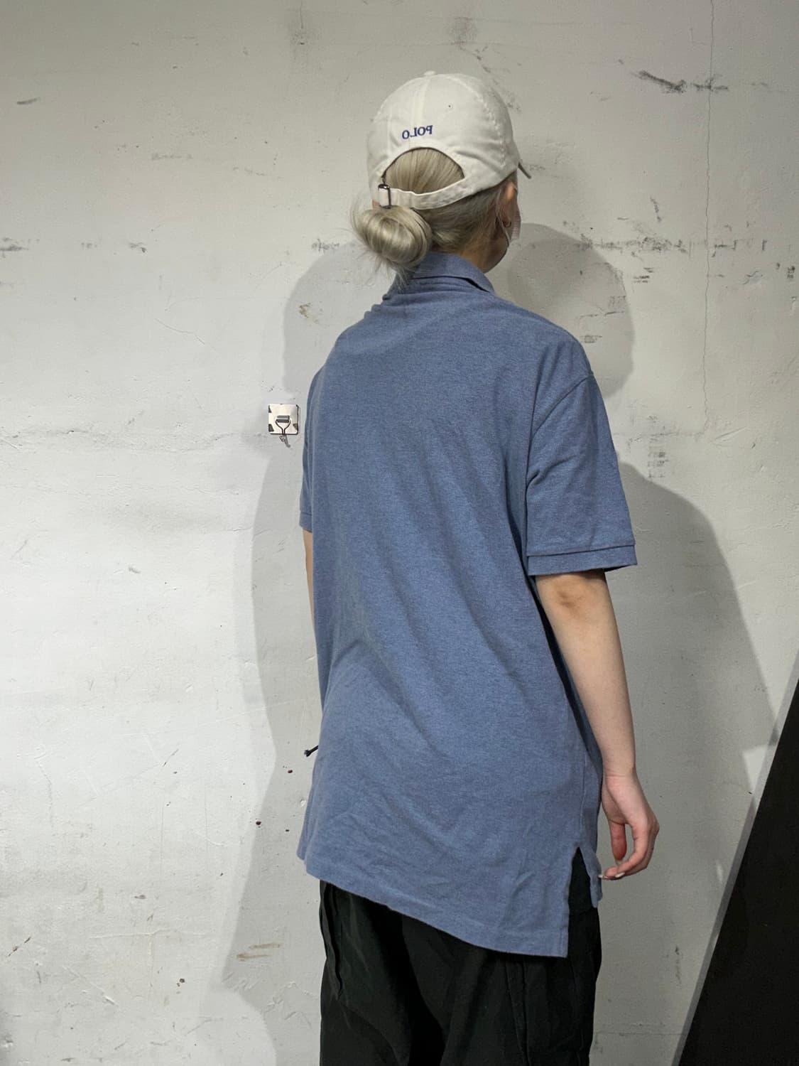 폴로 랄프 로렌 블루 반팔 피케에 티셔츠 M 상품이미지3