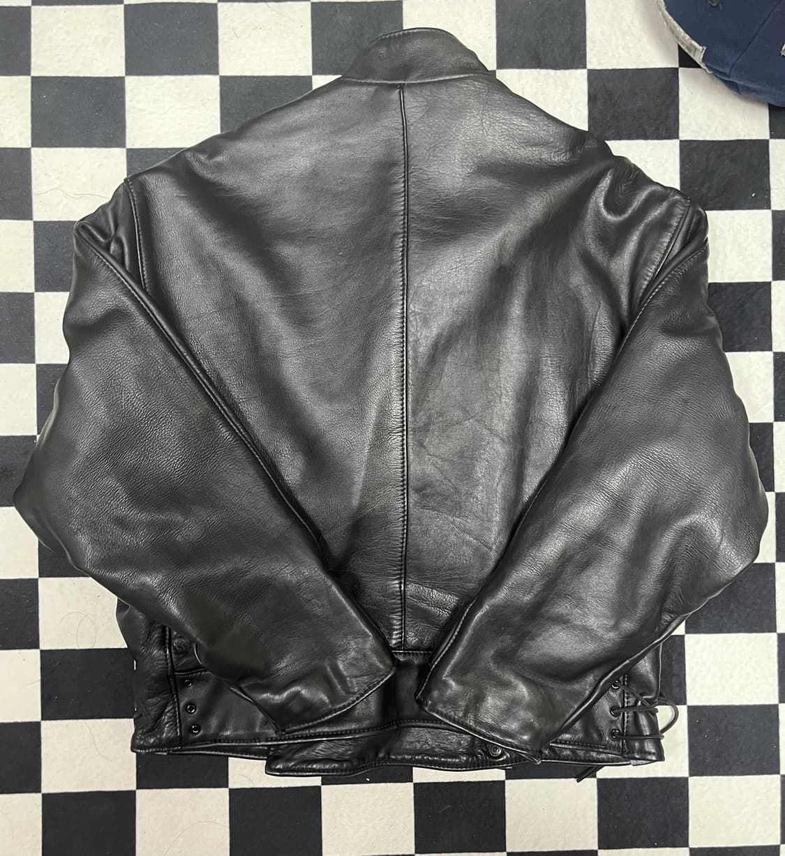 70's vanson 스웨덴 모터사이클 레더 자켓 상품이미지2