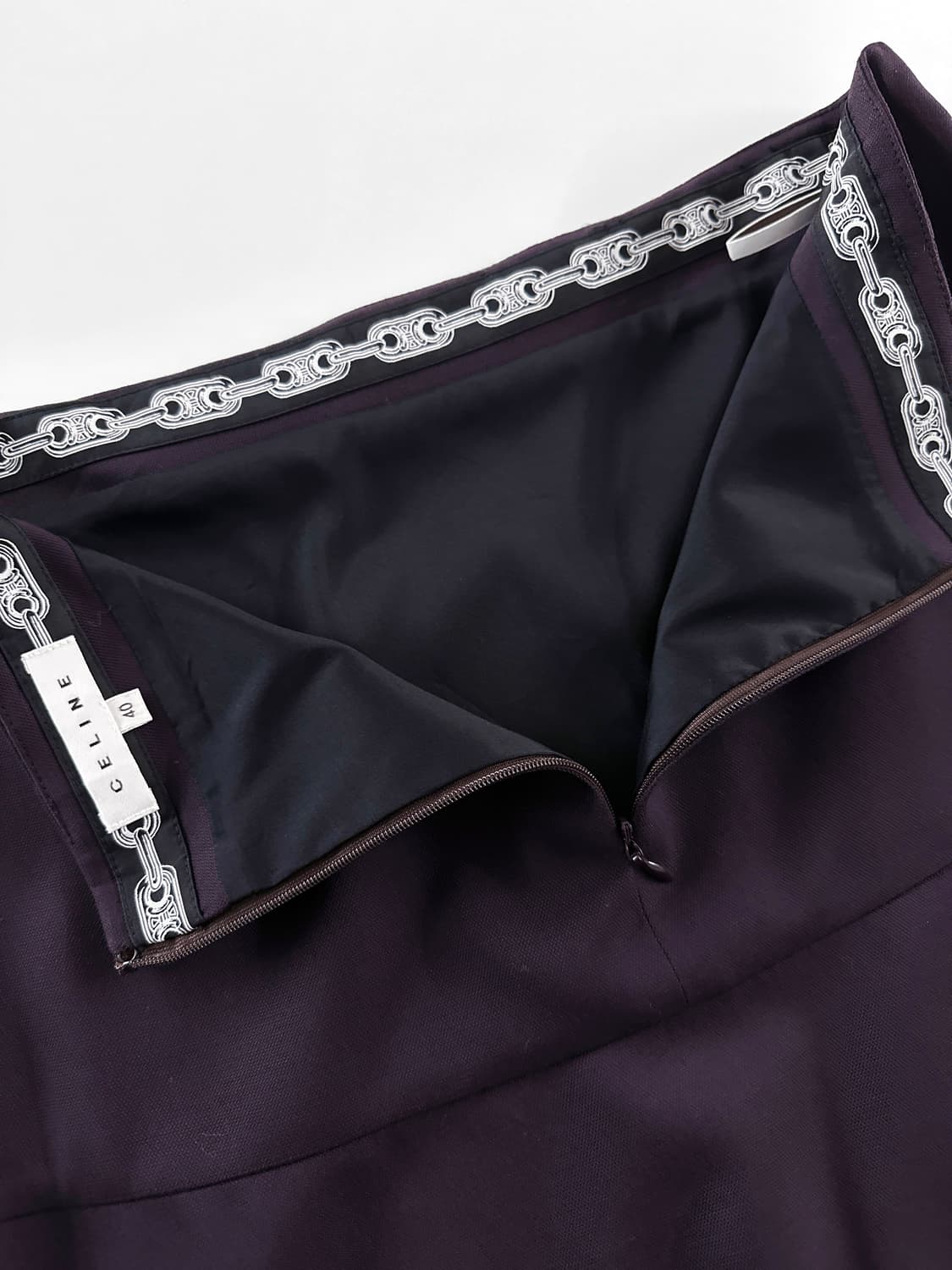 00s 빈티지 셀린느 플레어 울 스커트 상품이미지7