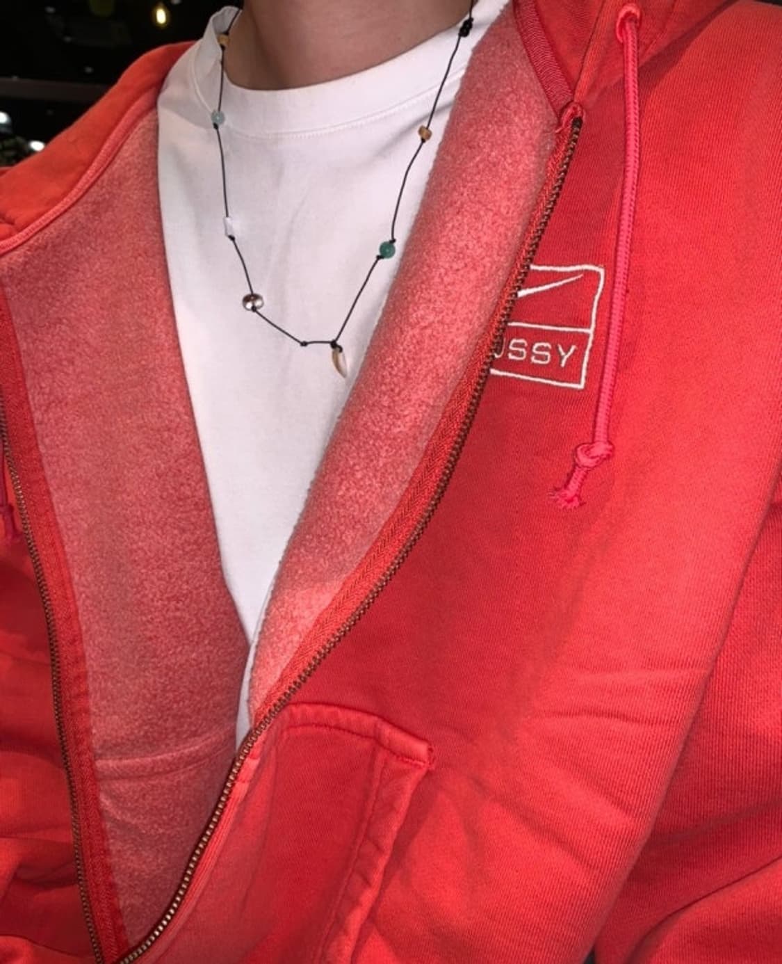 나투시 후드집업 레드 xl 상품이미지1