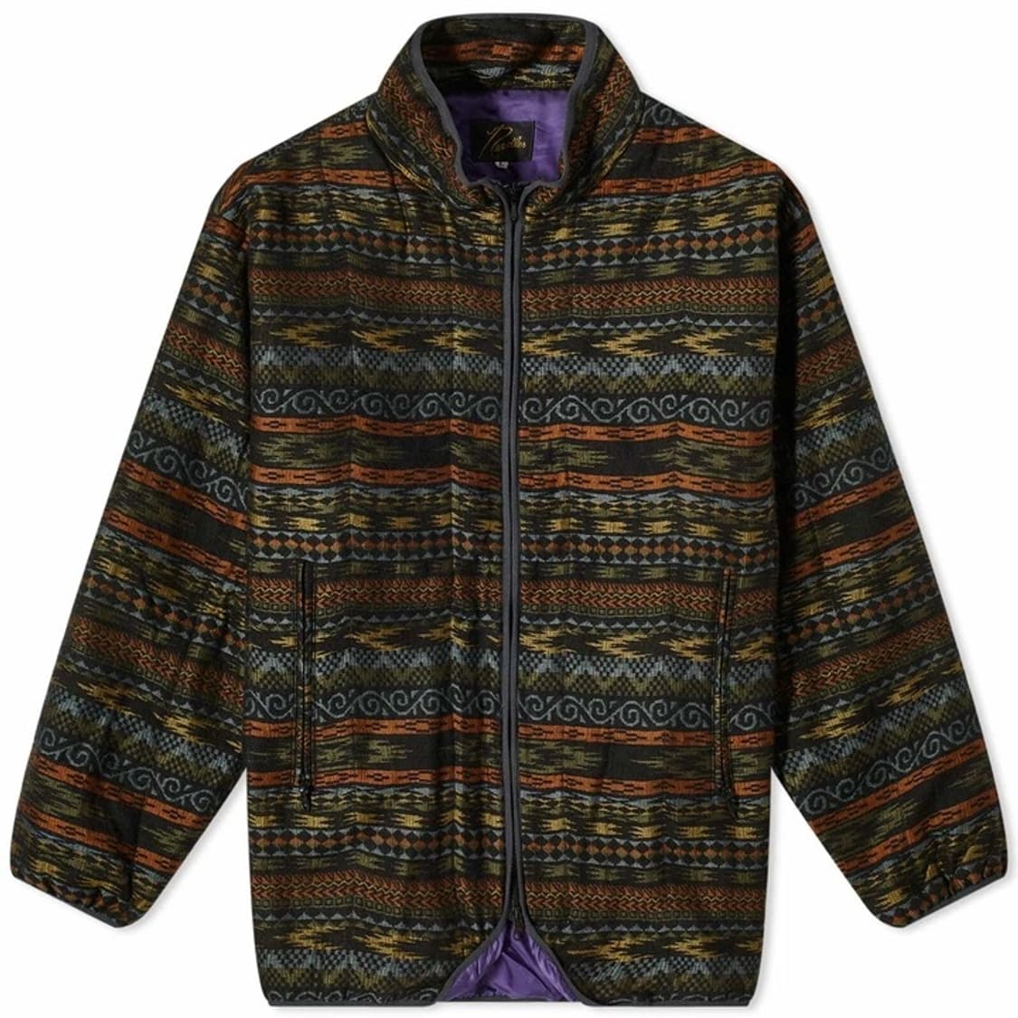 Needles plaid 자카드 플리스 집업 자켓 L 상품이미지1