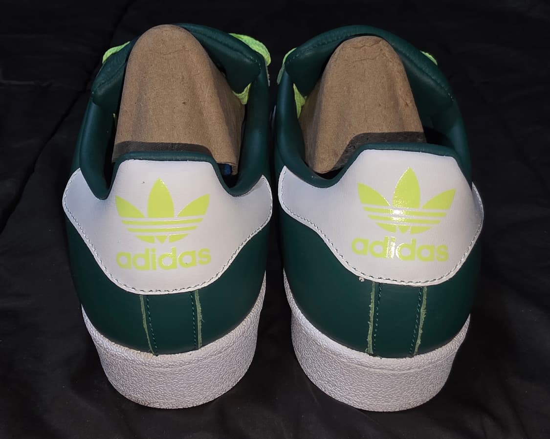 [S급]아디다스 슈퍼스타 그린 네온 와이드레이스 (BD7419)255mm 상품이미지7