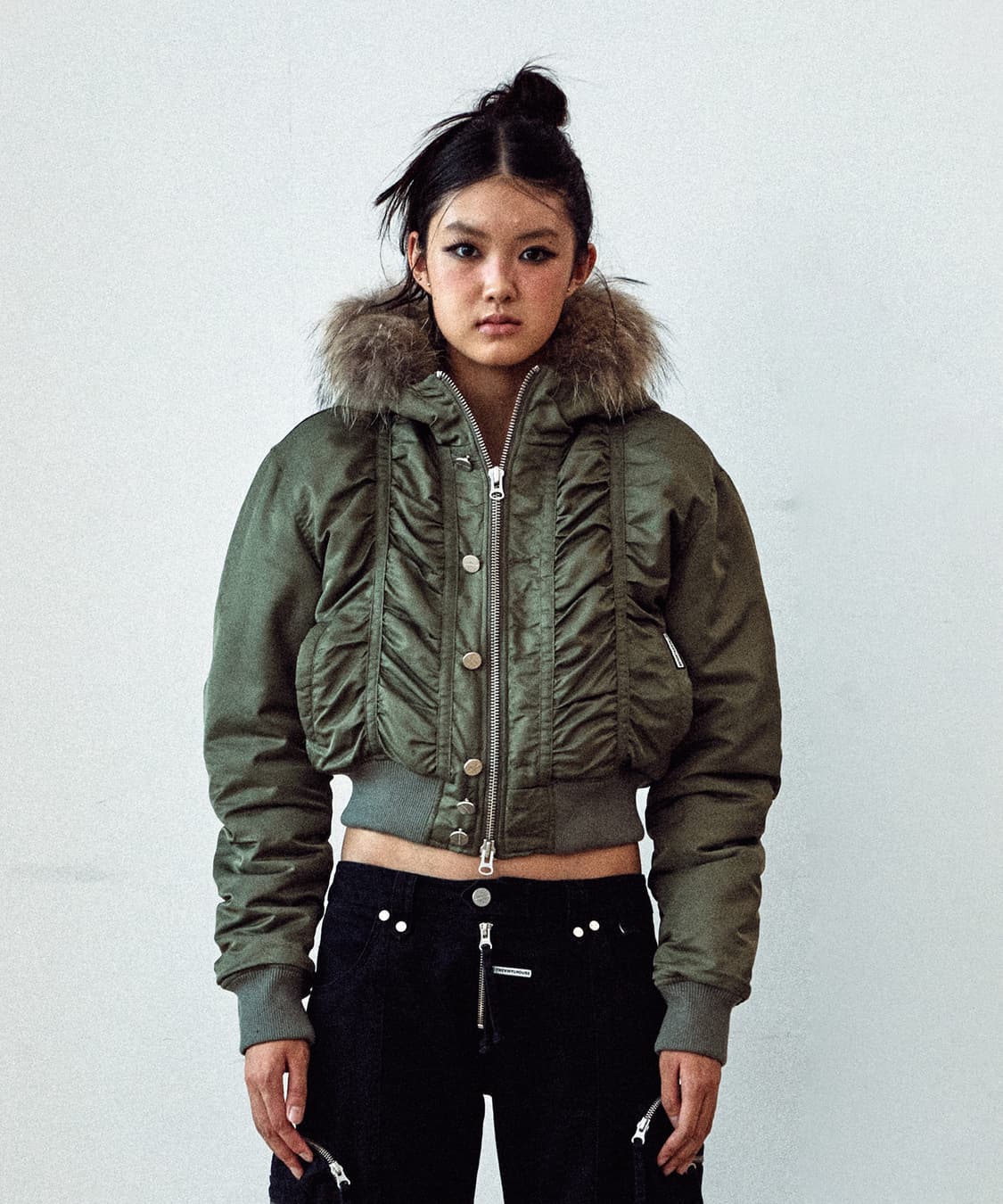 더 바이닐 하우스 퍼 후드 MA-1 자켓 상품이미지1