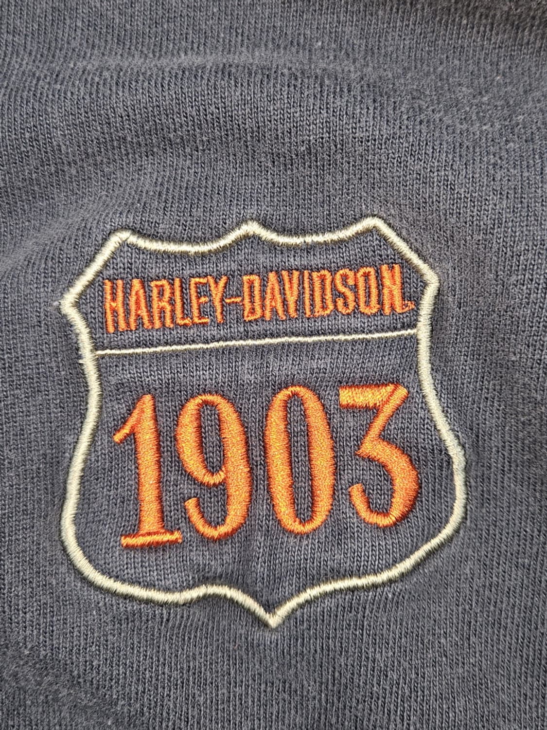 할리데이비슨 자수로고 래글런 럭비 티셔츠 ( 2XL ) / 10243 상품이미지8