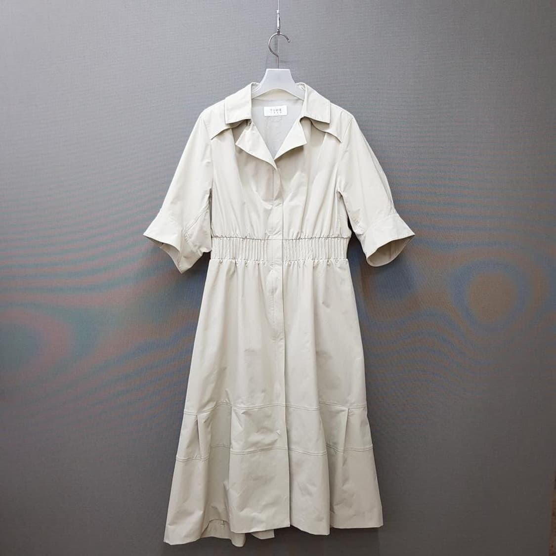 한섬 타임 2020 허리셔링 A라인 플레어 원피스 88-98-165사이즈 상품이미지1