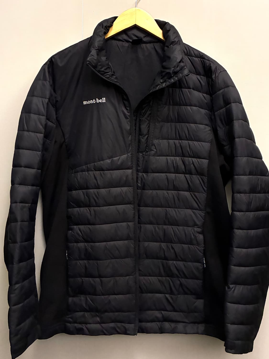 (M~L)mont bell 몽벨 라이트웨이트 경량 패딩 자켓 블랙 상품이미지8