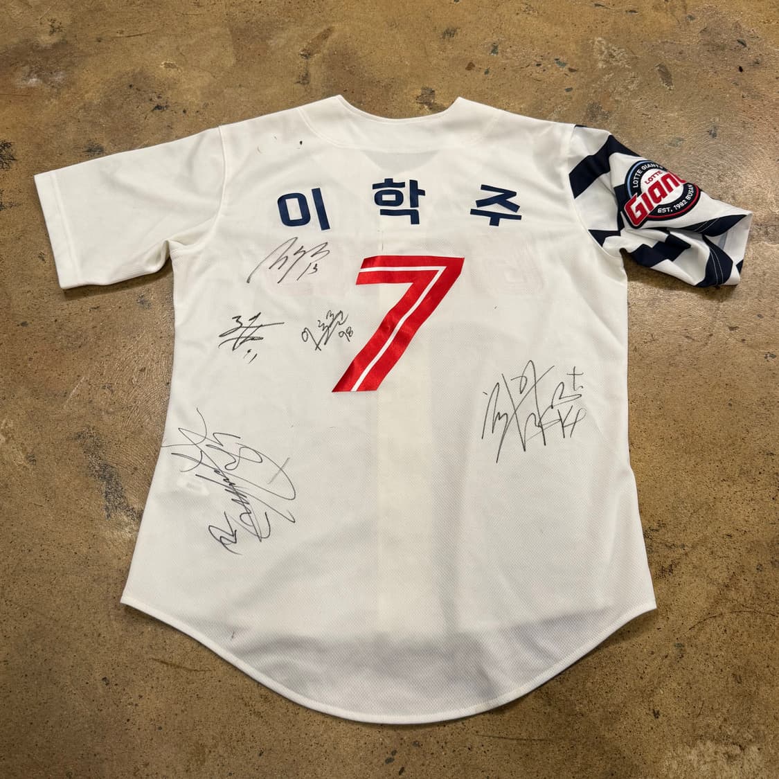 [M] Kappa 롯데 자이언츠 싸인 야구 유니폼 이학주 b16 상품이미지3
