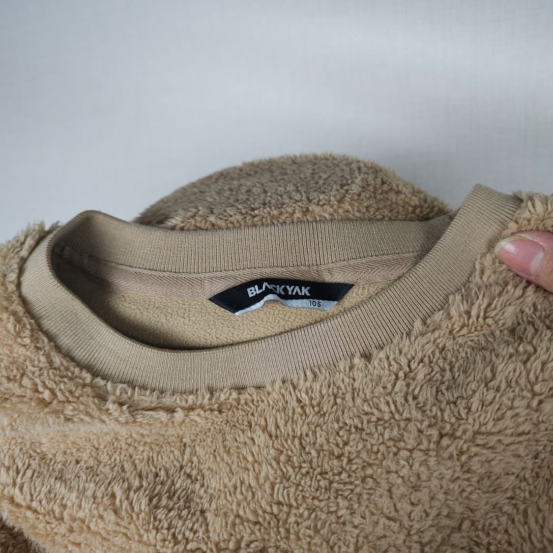 블랙야크 양털 맨투맨 남자105사이즈  상품이미지3