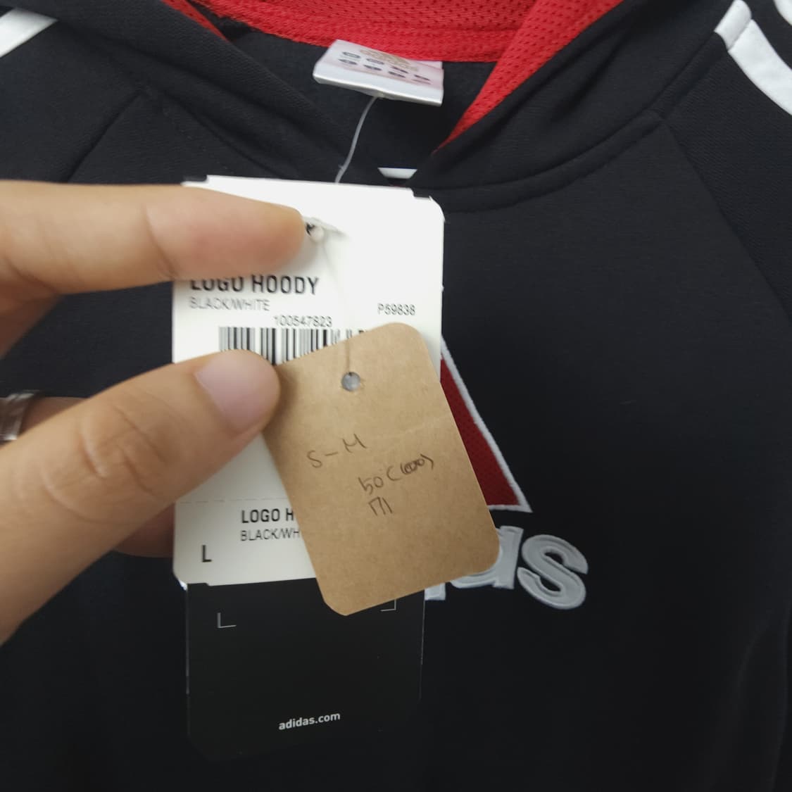 55-66(100) 아디다스 새상품 후드 티셔츠  상품이미지3