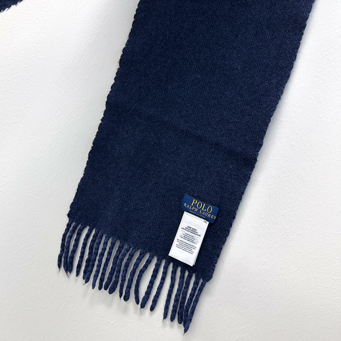 폴로 랄프로렌 리버시블 양면 울 체크 머플러 헤링본 목도리 리버서블 공용 상품이미지3