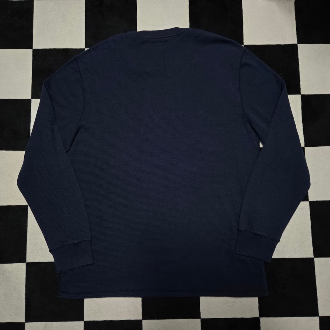 XL 폴로랄프로렌 와플 롱슬리브 긴팔티셔츠 네이비 상품이미지4