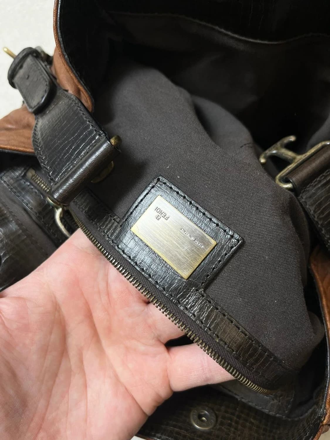 펜디 FENDI 00's Y2K 웨스턴 듀주르 토트백 Q1254 상품이미지9