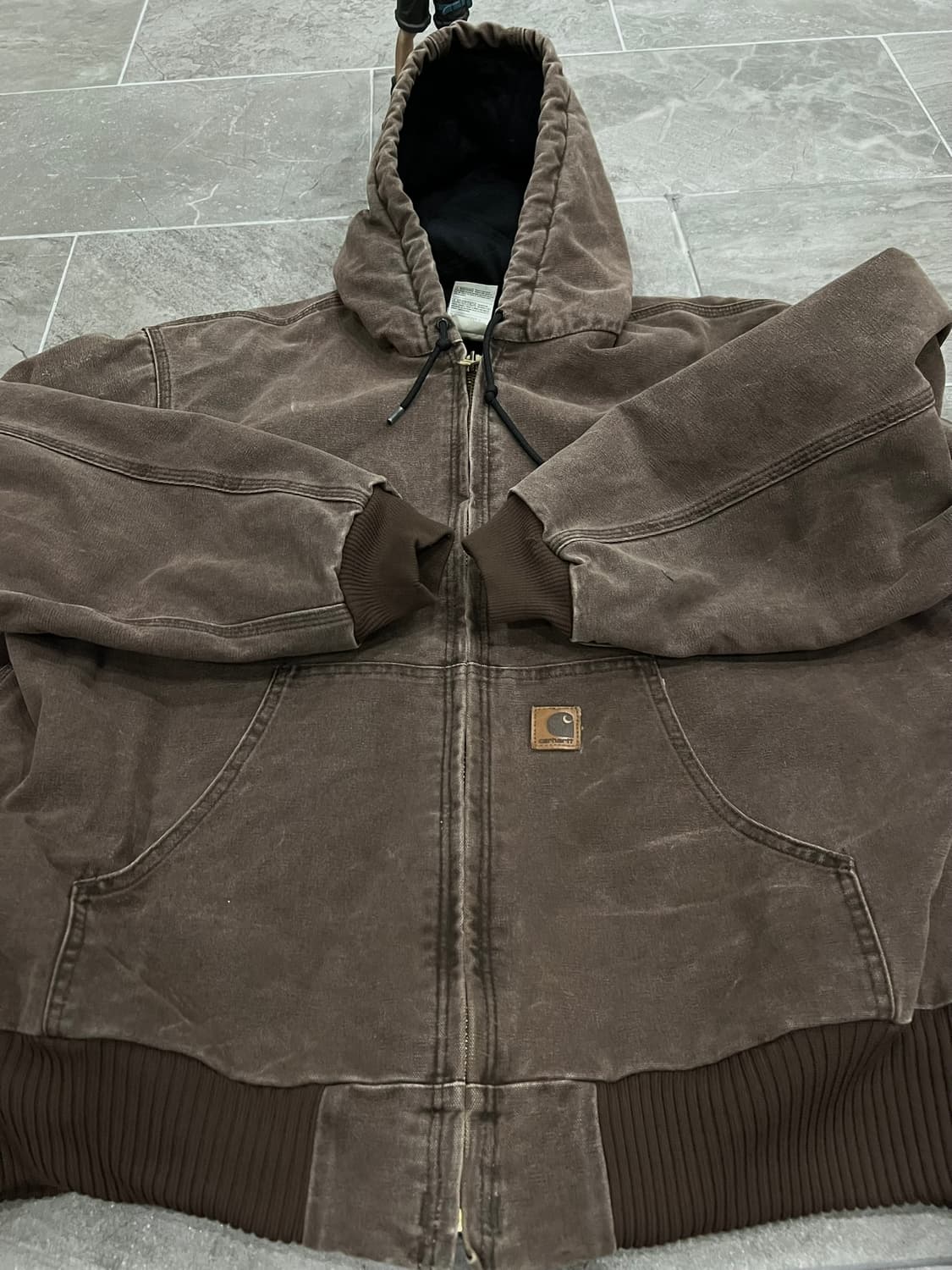 (XL)칼하트 덕 액티브 후드자켓 J130 CHT 체스트넛 상품이미지6