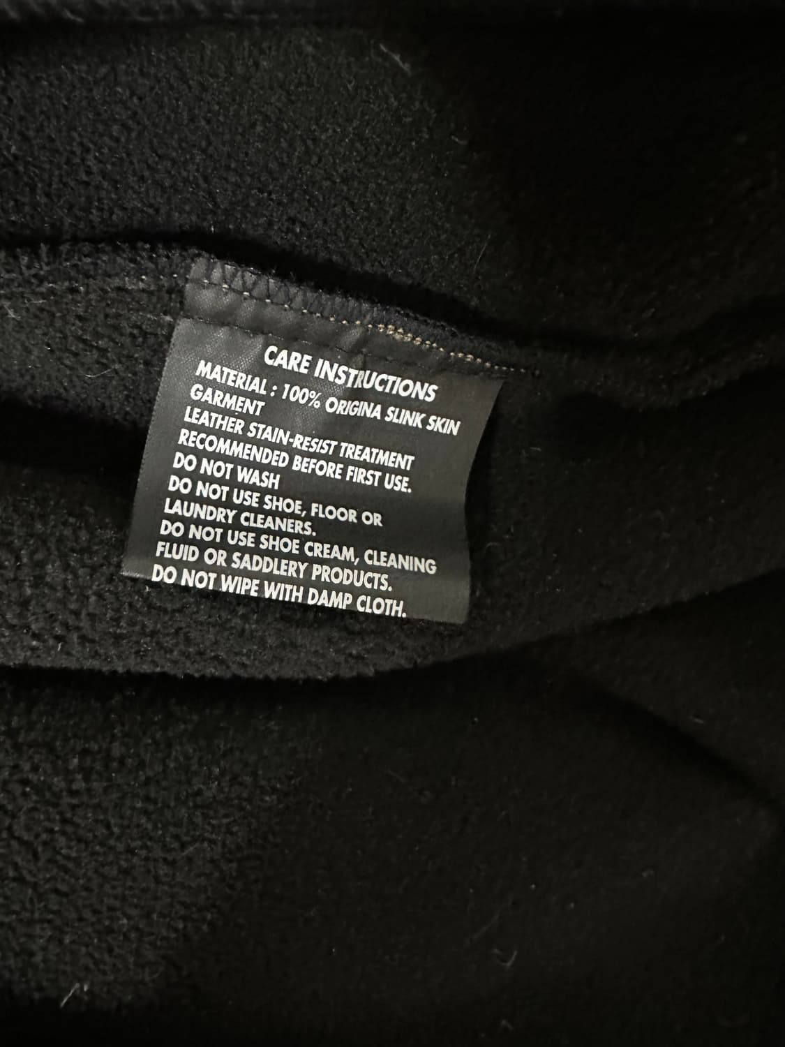 NZ lambskin 뉴질랜드 슬링크스킨 플리스 하이넥 레더자켓 상품이미지6