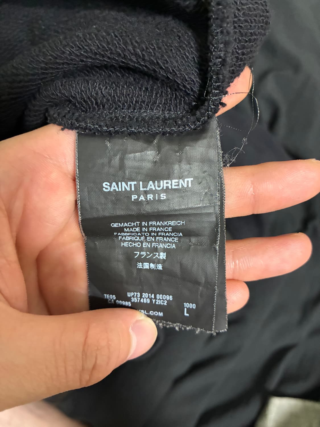 Hedi Sanit Laurent lamskin Shoulder 상품이미지6