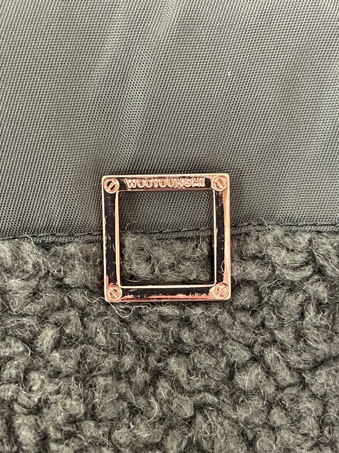 우영미 그레이 부클 하이넥 후리스 자켓 48 상품이미지3