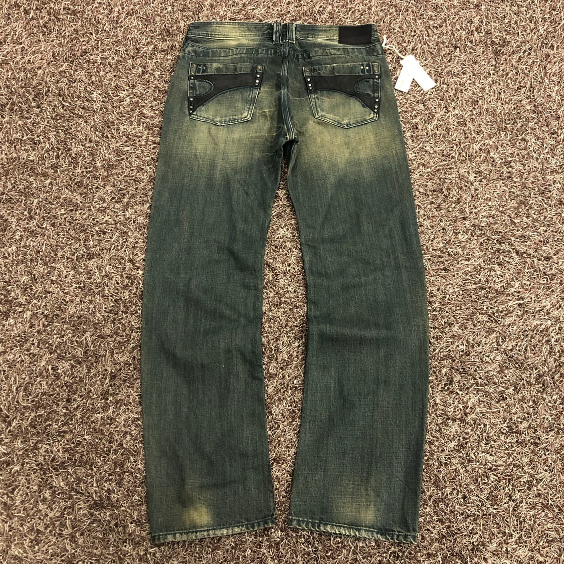 데드스탁 디젤 TIMMEN 워시드 카우레더 포켓 워싱 데님 팬츠 상품이미지3