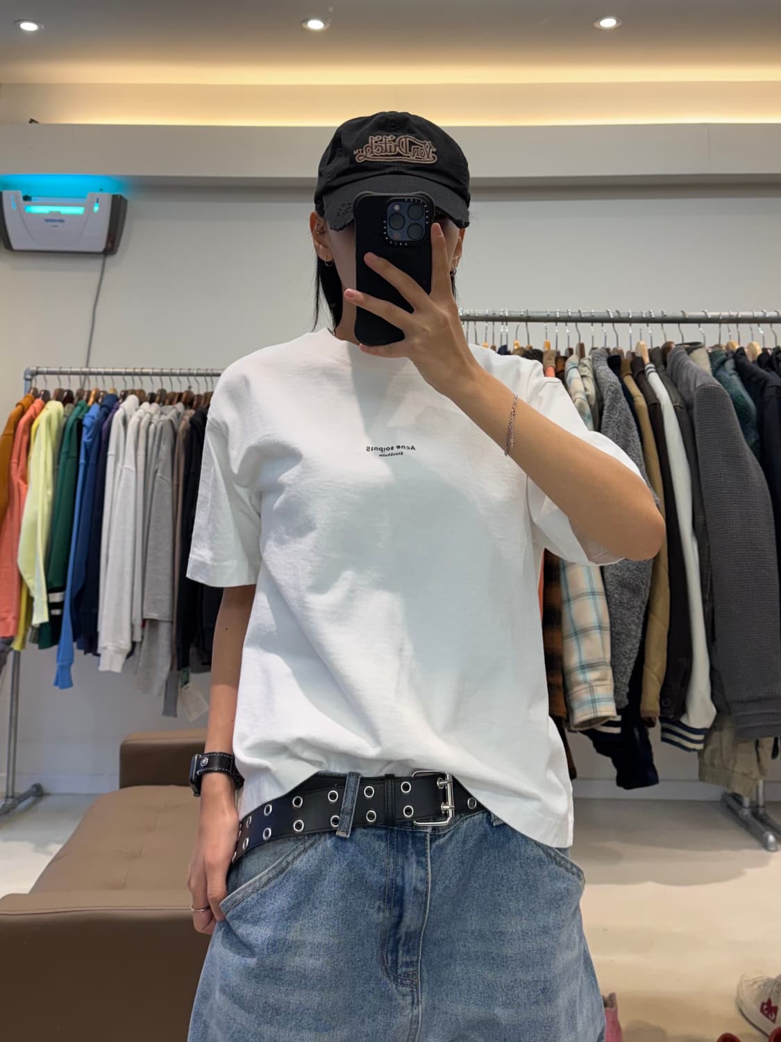 아크네 스튜디오 로고 반팔티 상품이미지5