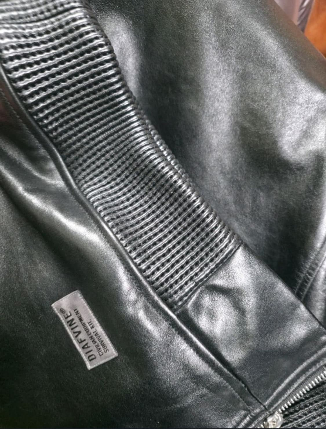 디아프바인 블랙 가죽 자켓 모델명 671. 올블랙 L 카프스킨 상품이미지5