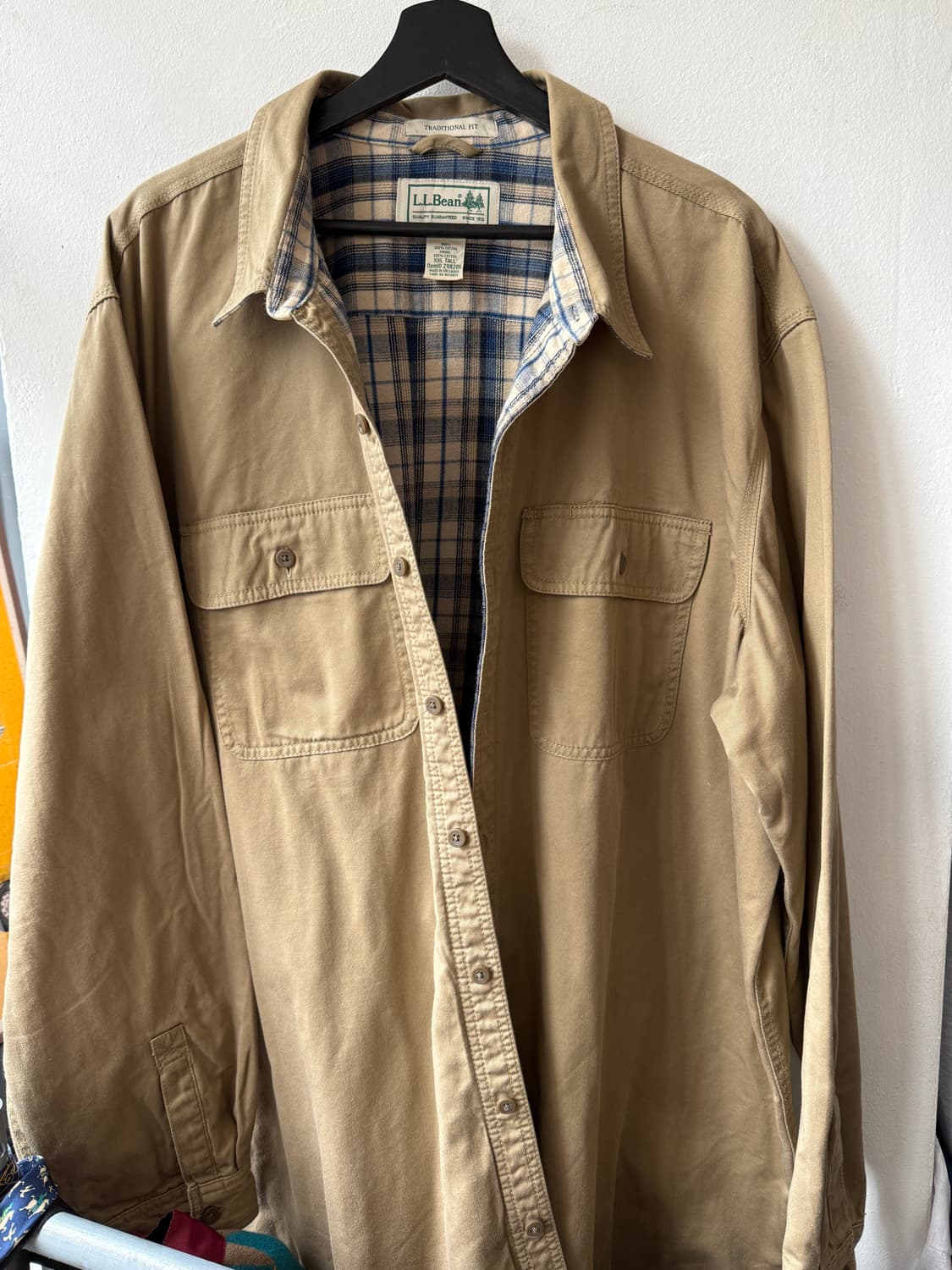 L.L bean 엘엘빈 트래디셔널 핏 코튼 셔츠 자켓 XXL  상품이미지1