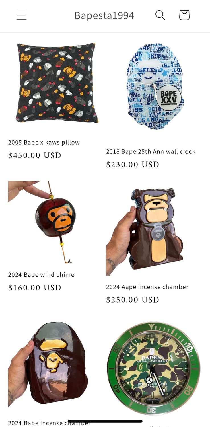 BAPE JAPAESE WIND CHIME 베이프 마일로 윈드 차임 상품이미지9