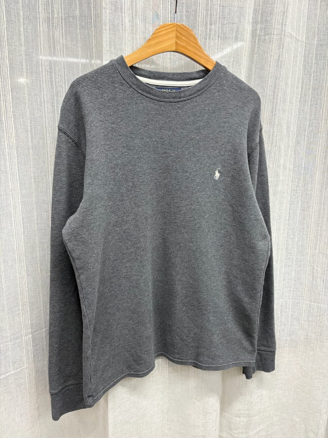 폴로 랄프로렌 롱슬리브 긴팔 와플티 Size: M 상품이미지1