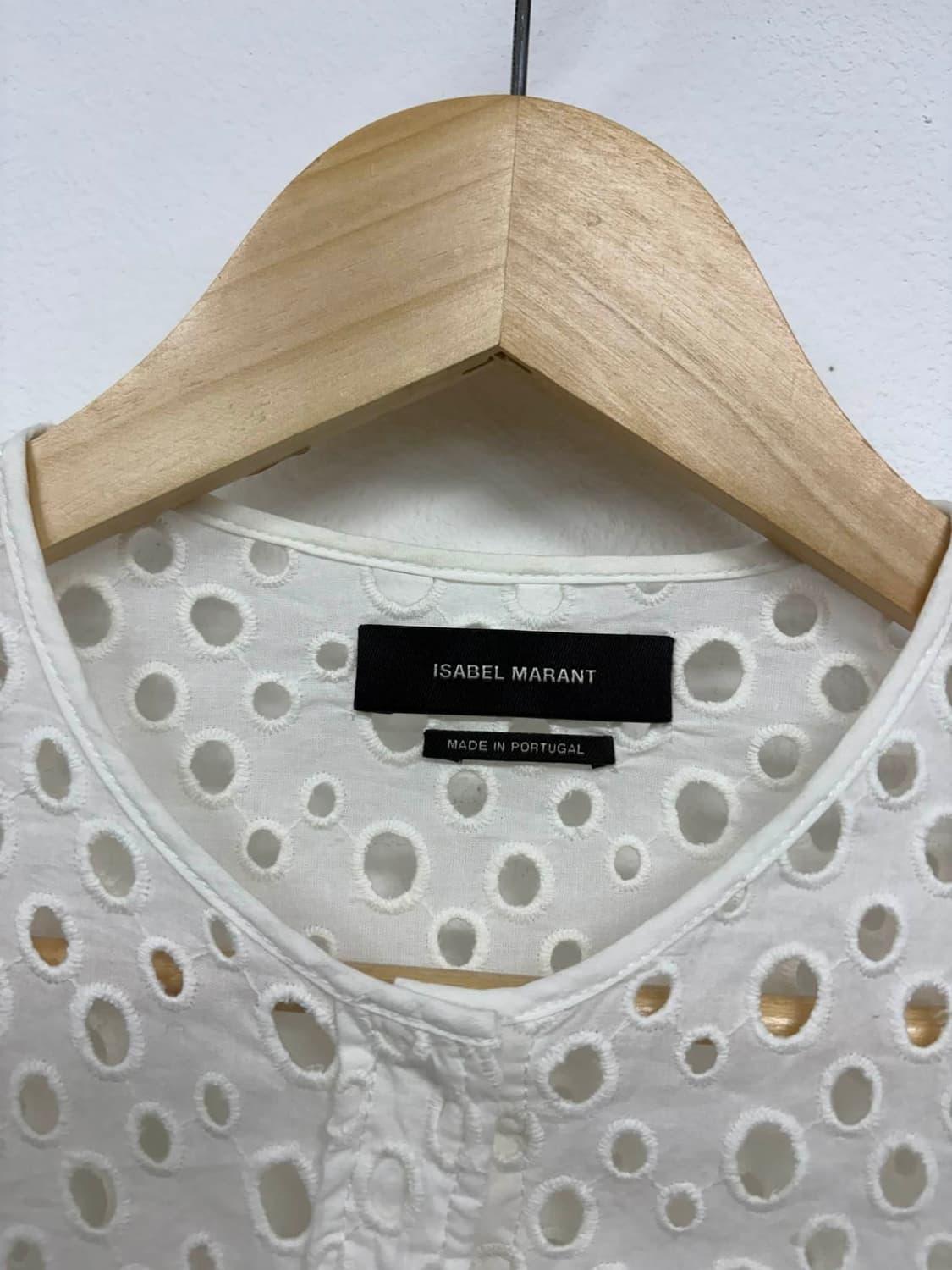 [36] 이자벨마랑 펀칭 블라우스 코튼 셔츠 상품이미지3
