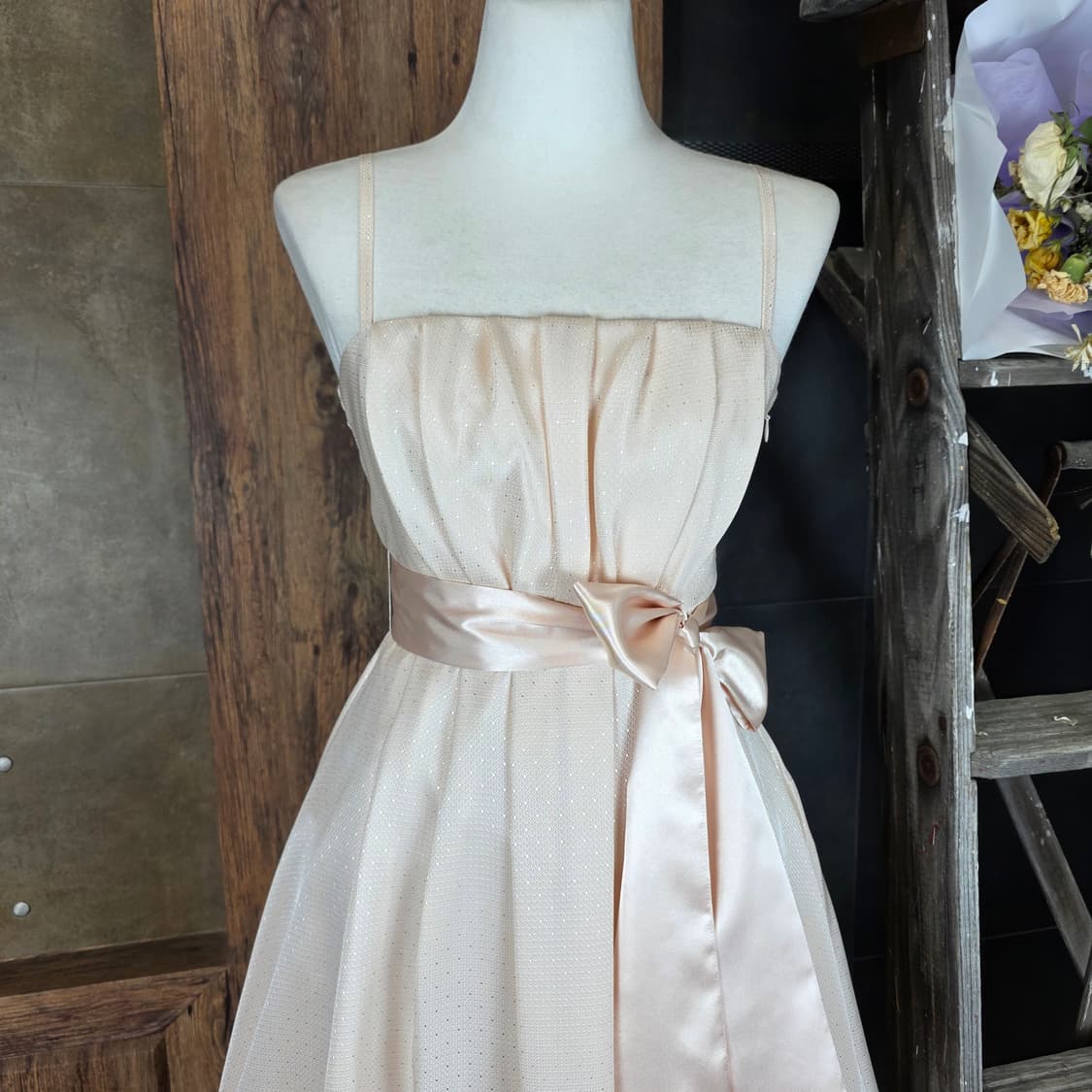 블러쉬 핑크 칵테일 원피스 상품이미지2