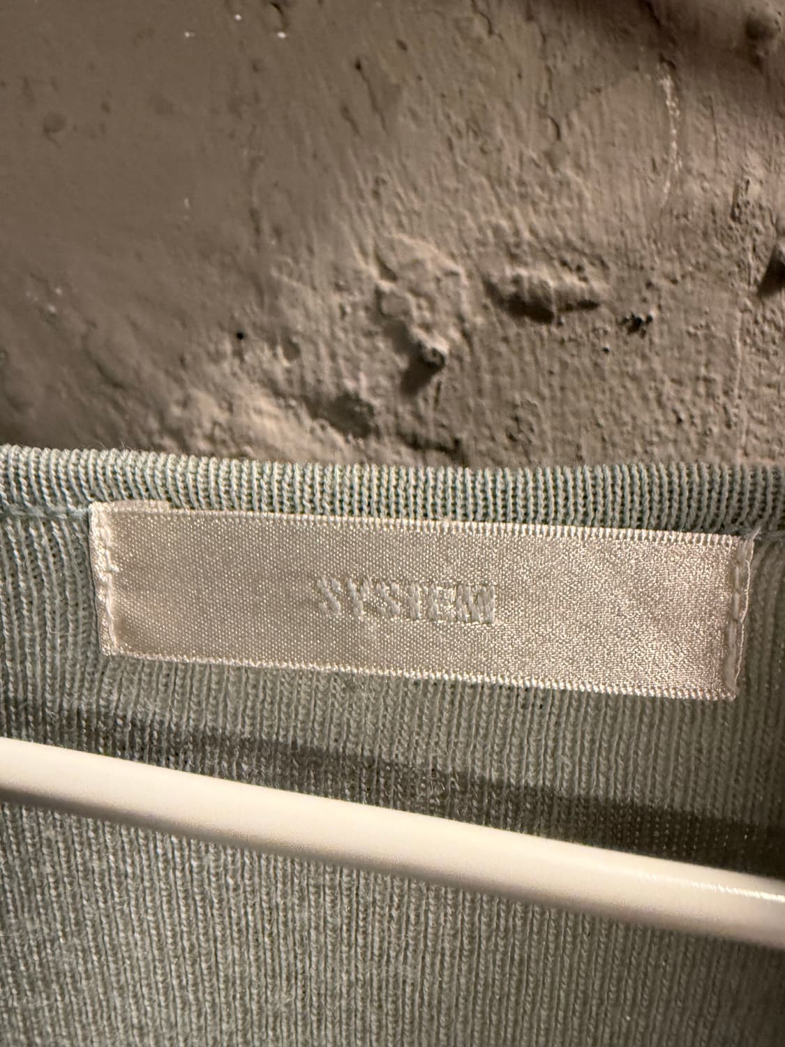 시스템 SYSTEM 브이넥 셔링 니트 민트 90 상품이미지6