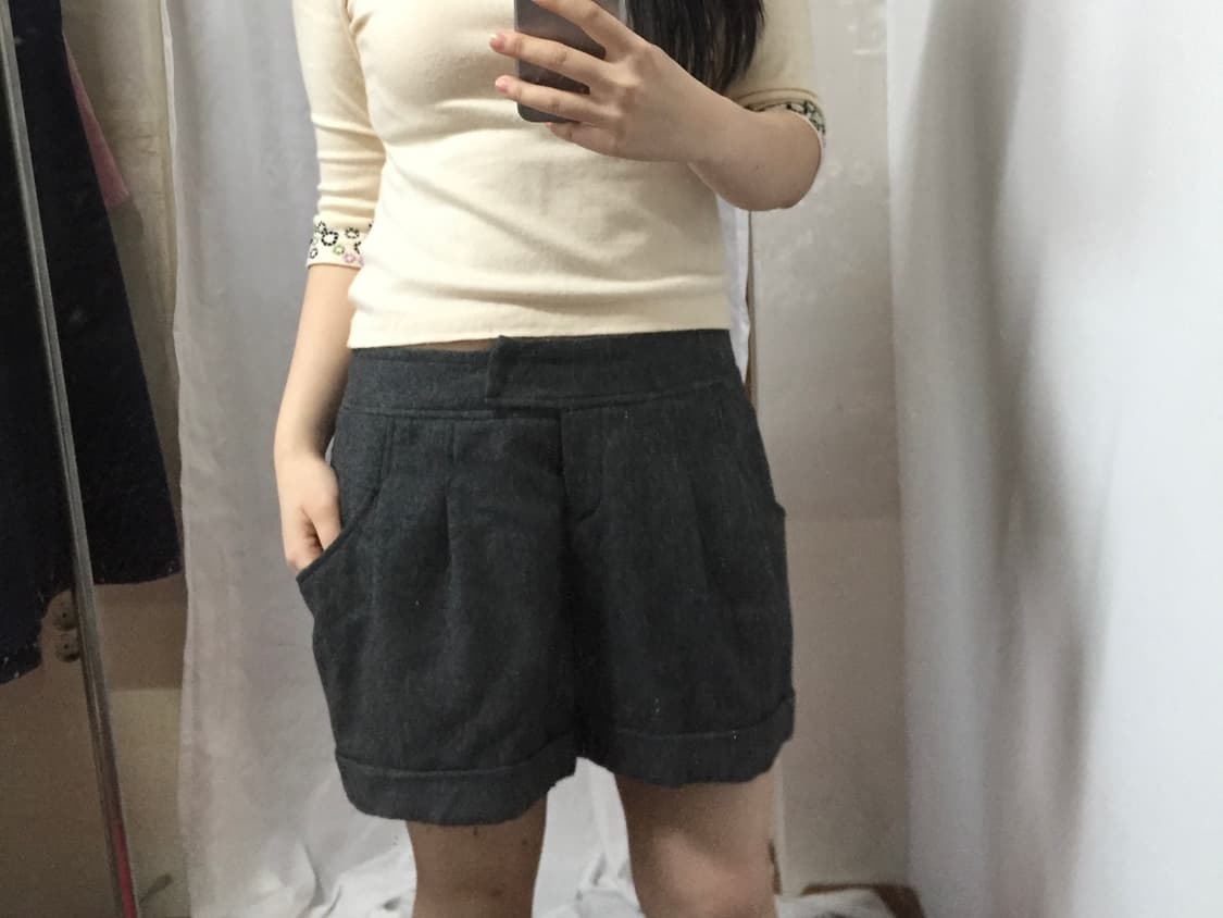 vintage charcoal balloon short pant 상품이미지5