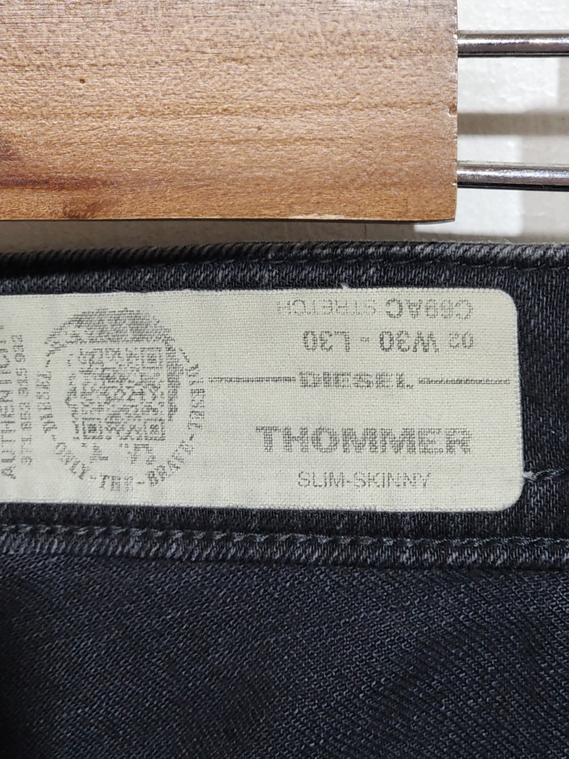 (31) 디젤 토머 청바지 블랙진 스판 THOMMER 데님팬츠  상품이미지3