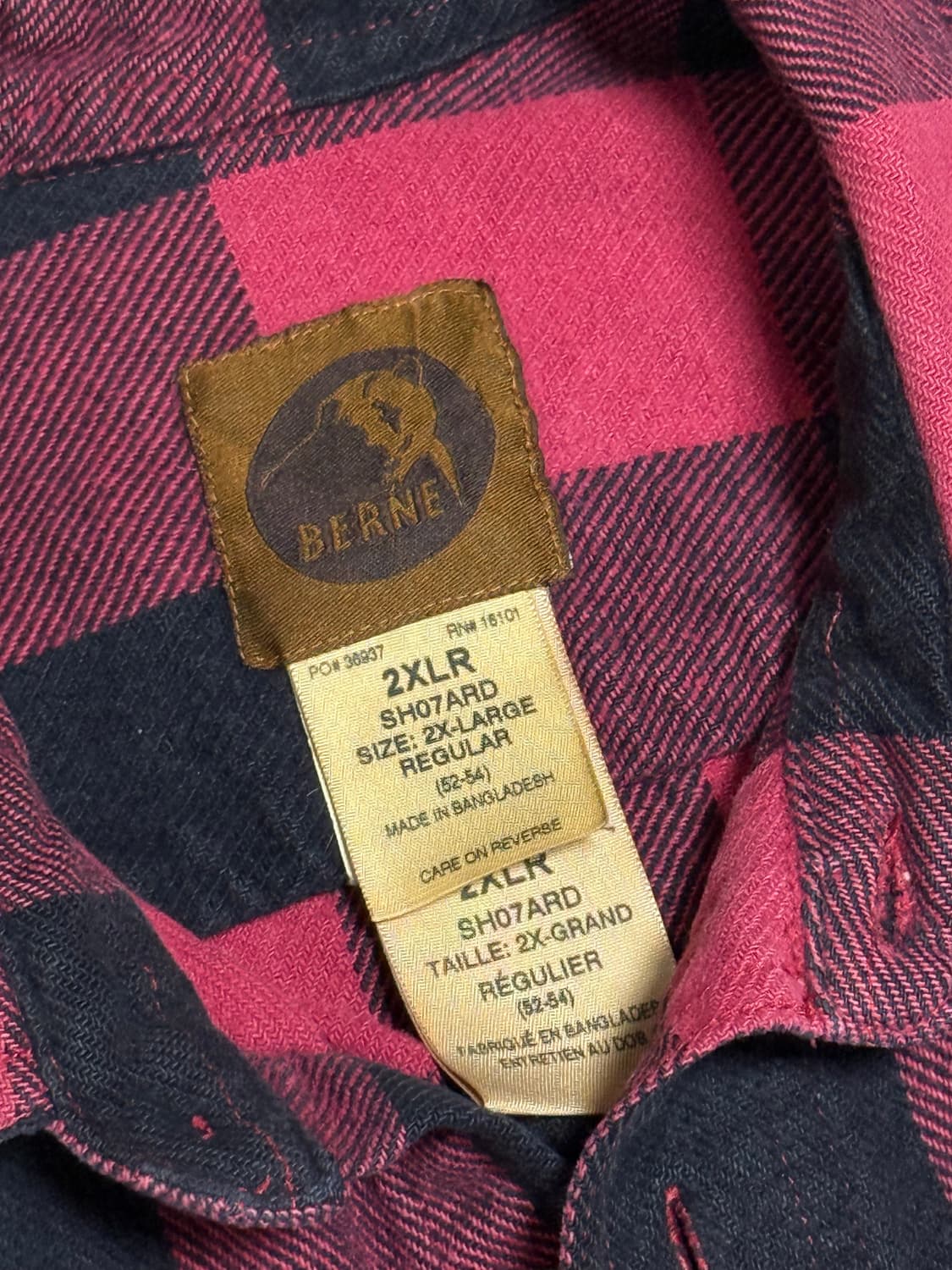 BERNE버팔로체크셔츠 워크웨어 빈티지체크셔츠 워크셔츠 플란넬셔츠 상품이미지8