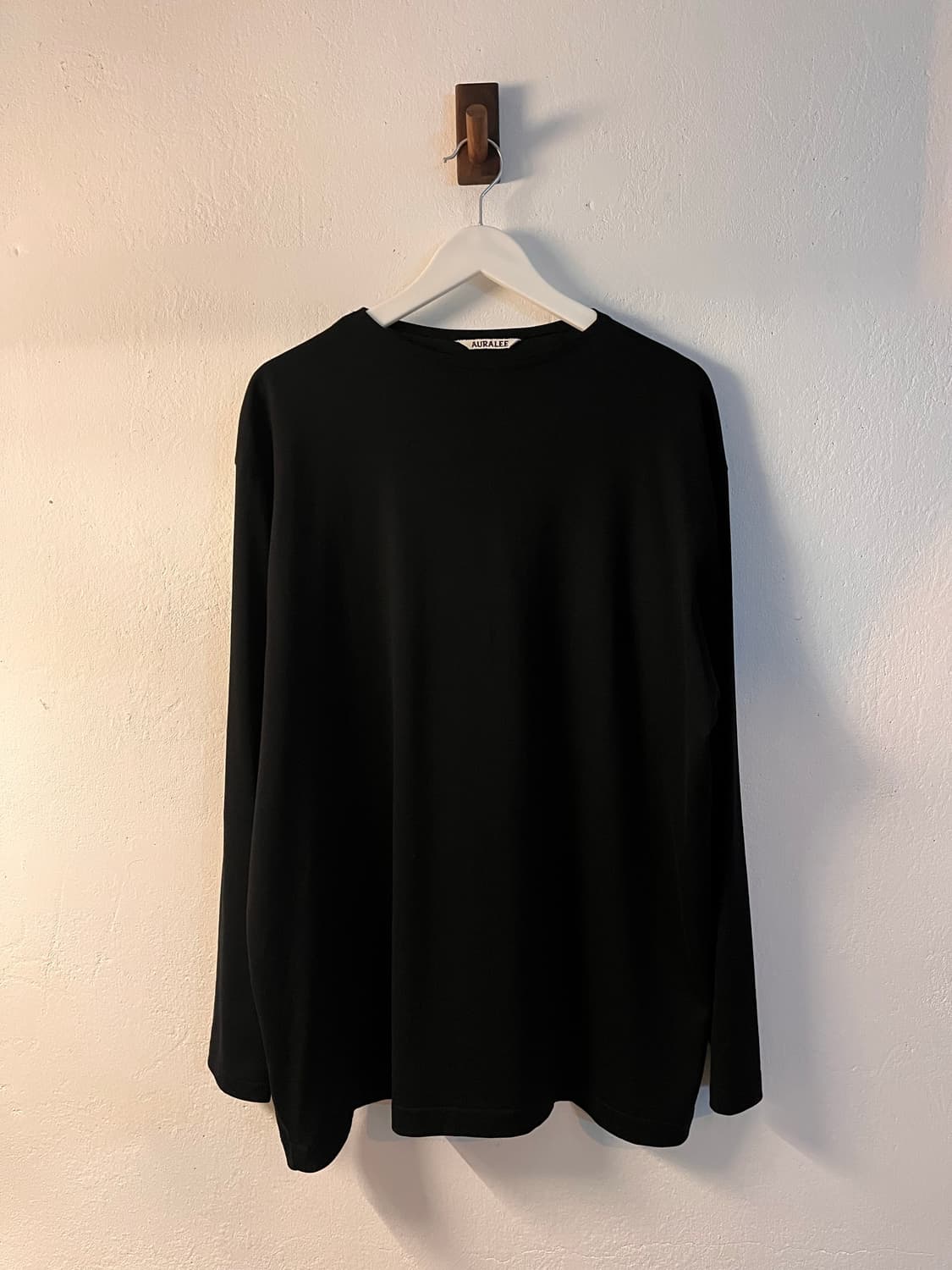 Auralee 오라리 블랙 롱슬리브 티셔츠  상품이미지1