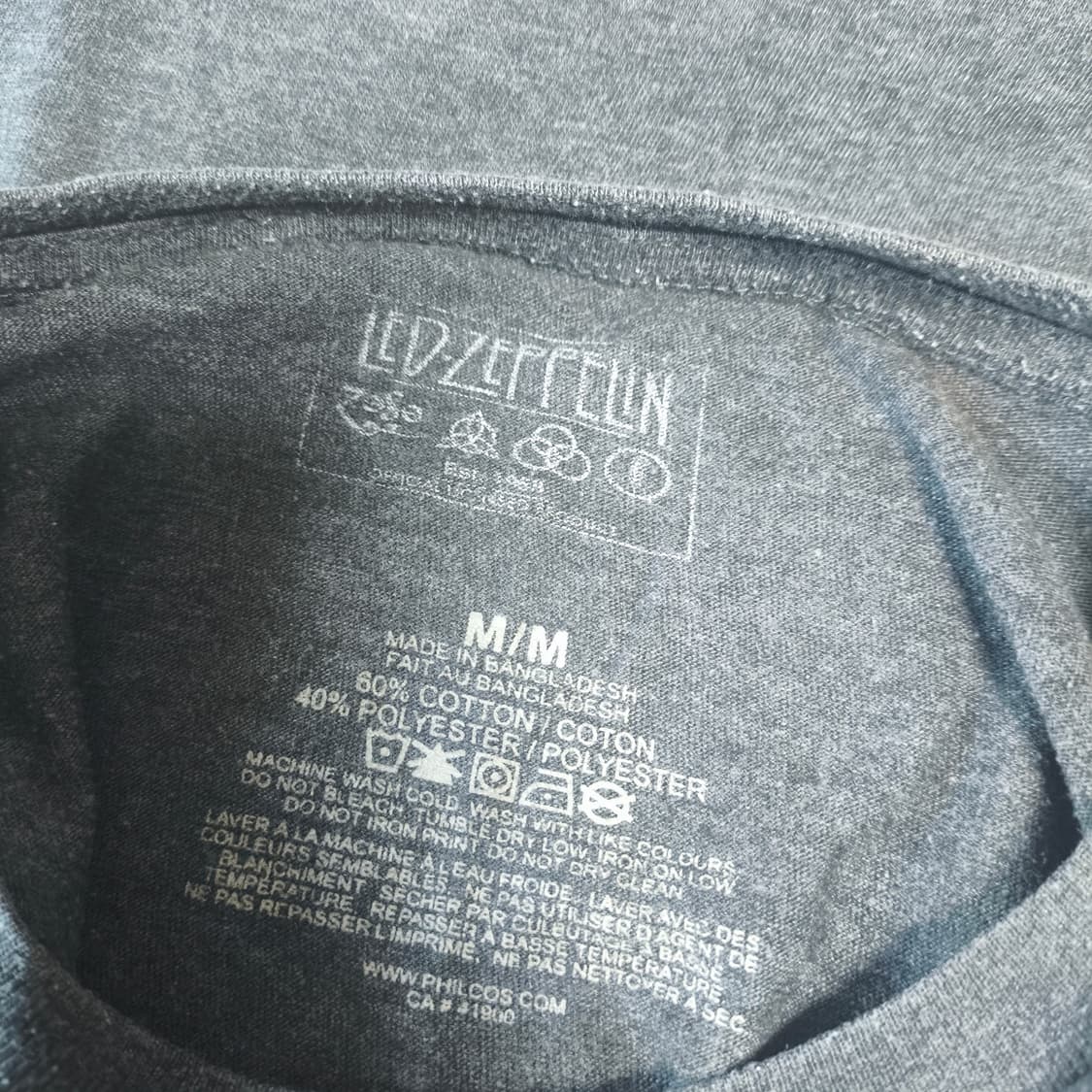 [M] Led Zepplin 레드 제플린 77 투어티 밴드티 상품이미지5