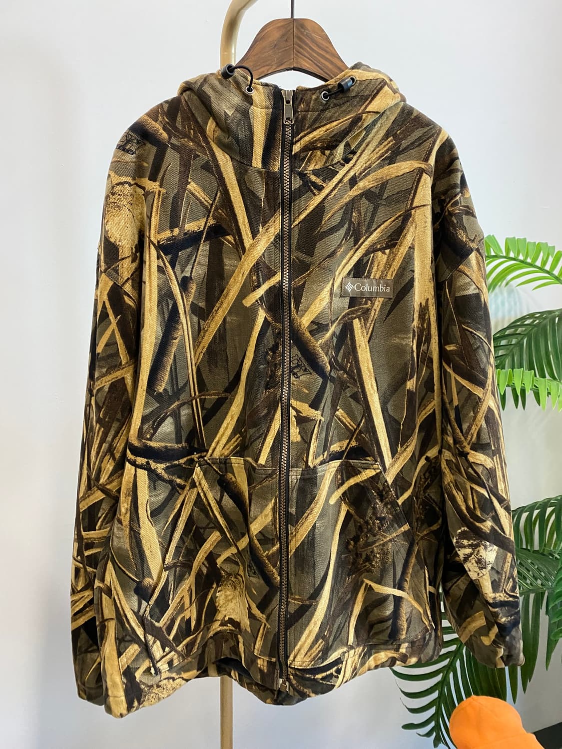 [L]콜롬비아 리얼트리 카모 플리츠 후드 집업 상품이미지1