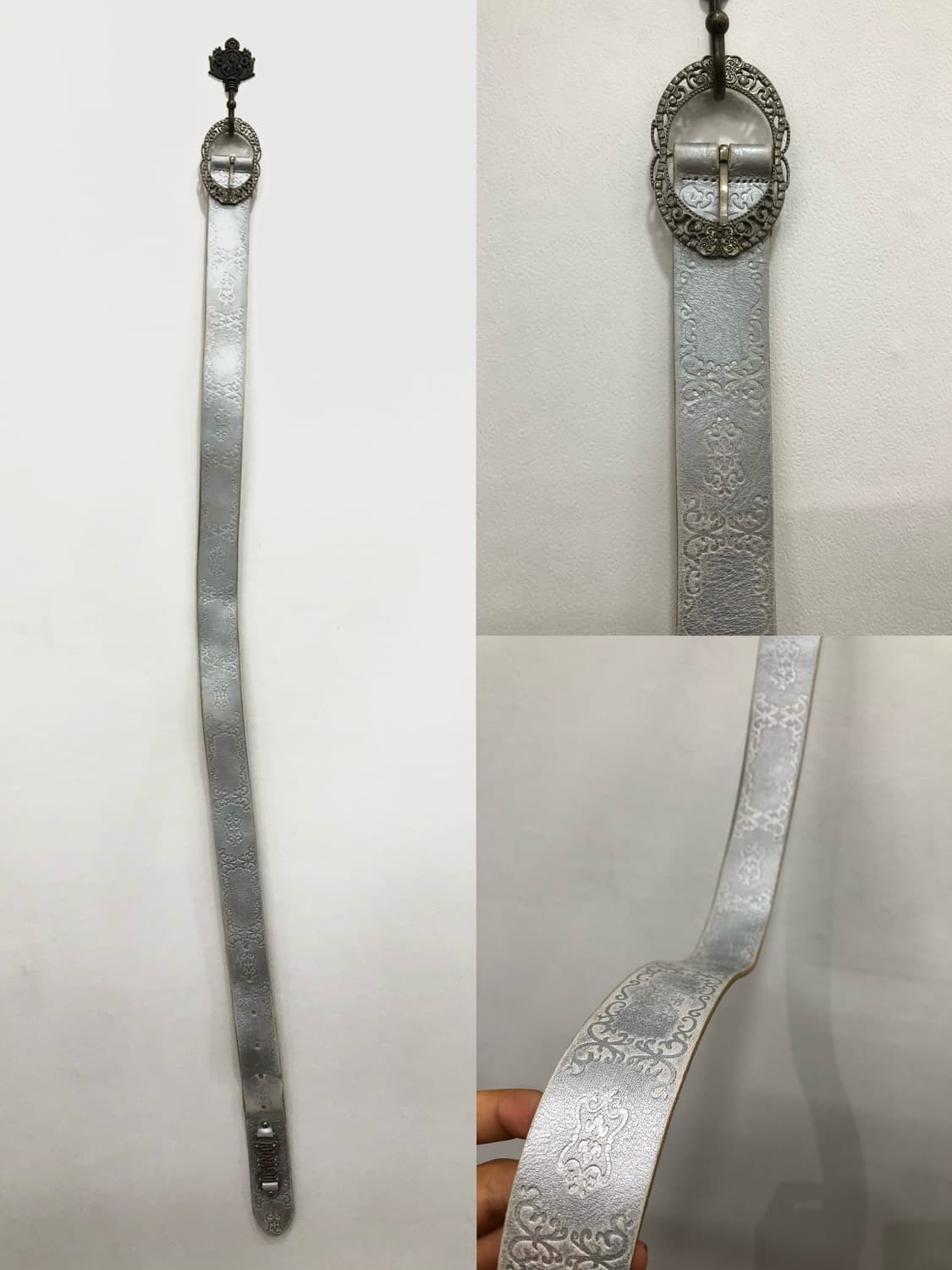 ANNA SUI silver logo embossed belt 상품이미지2