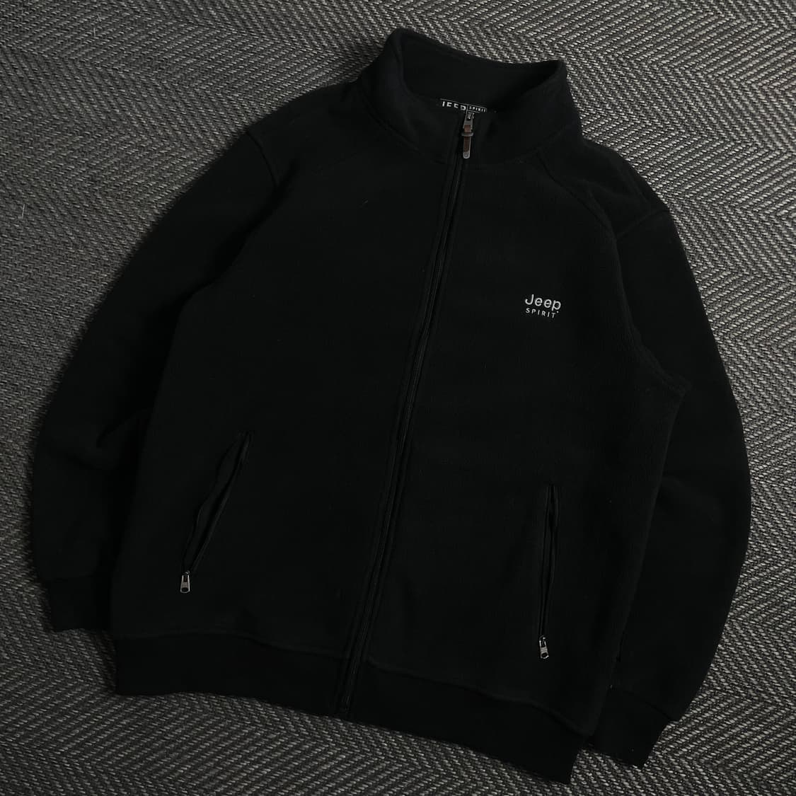 지프 오리지날 자수 로고 블랙 플리스 자켓y 4264 상품이미지1