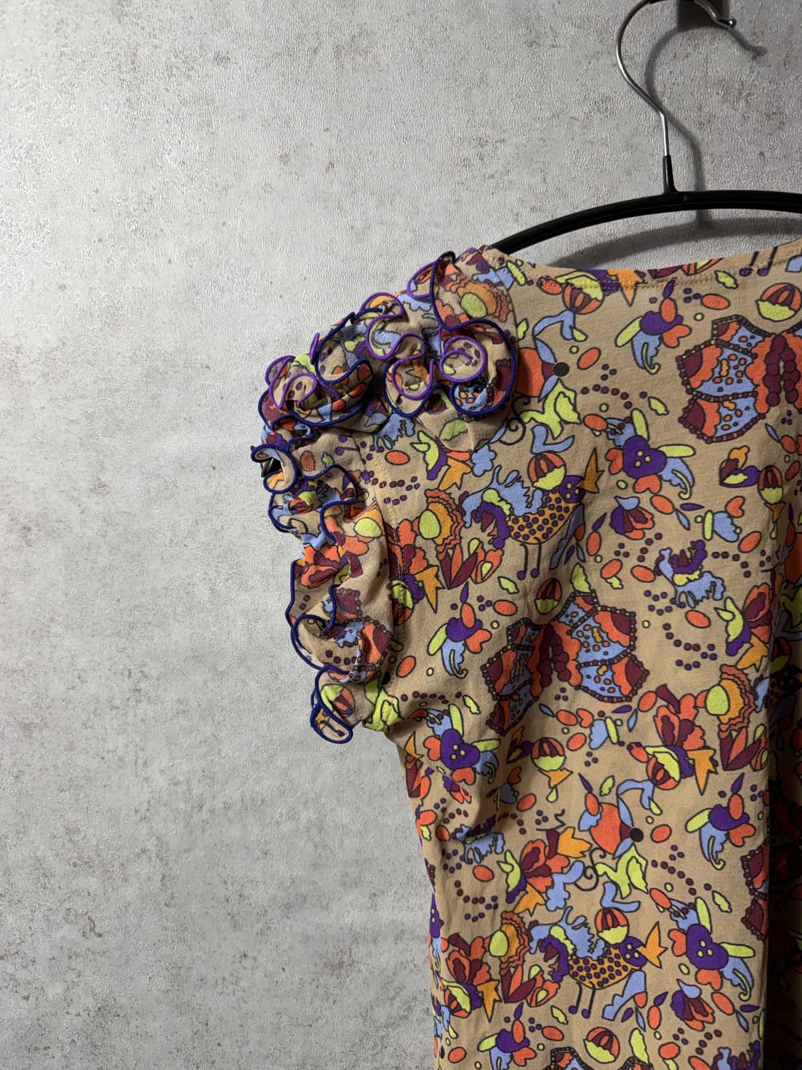 이세이미어케 페테 빈티지 프릴 반팔 티셔츠 상품이미지6